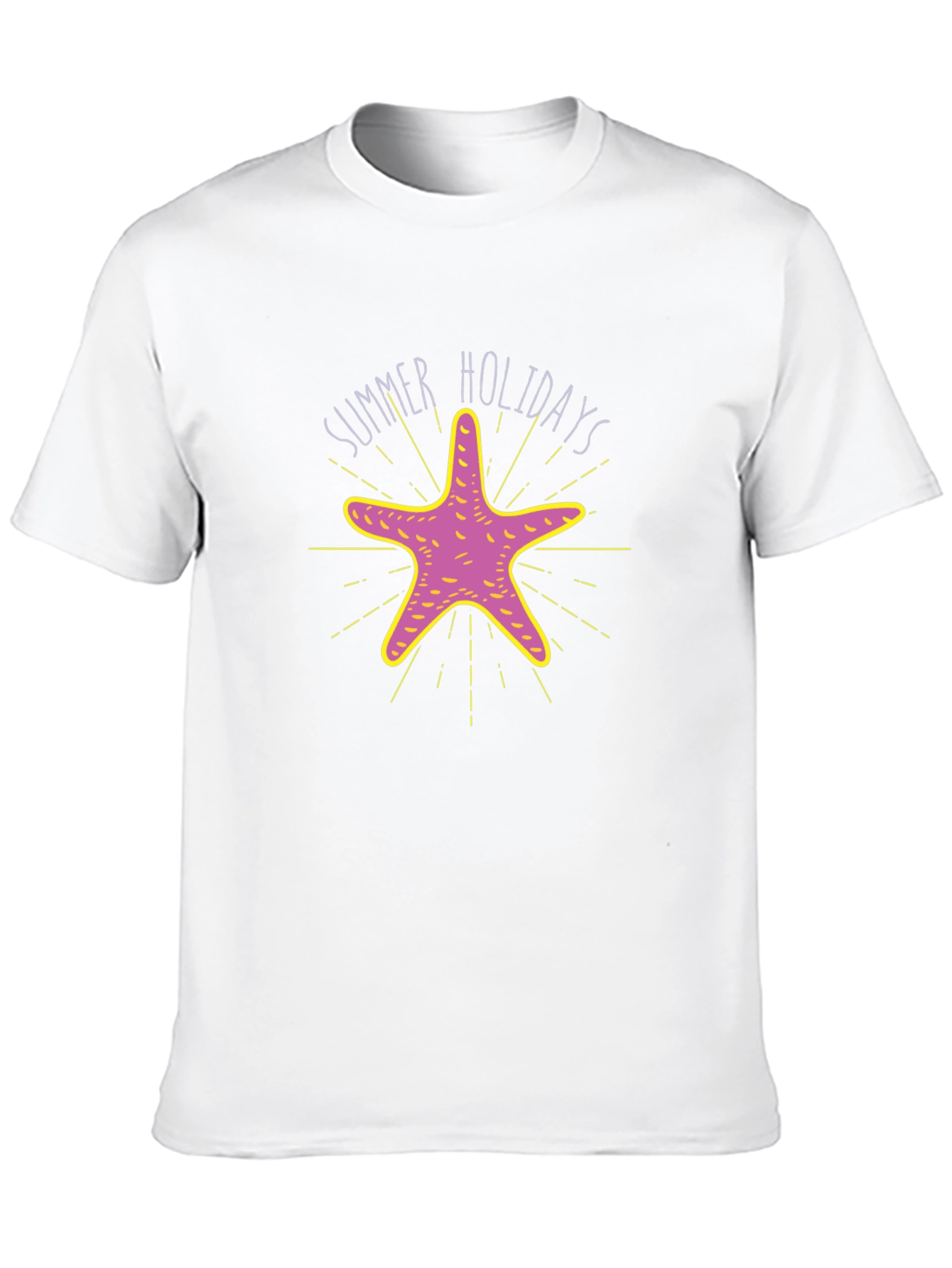 Black Summer Holidays Starfish Graphic T-Shirt view 10