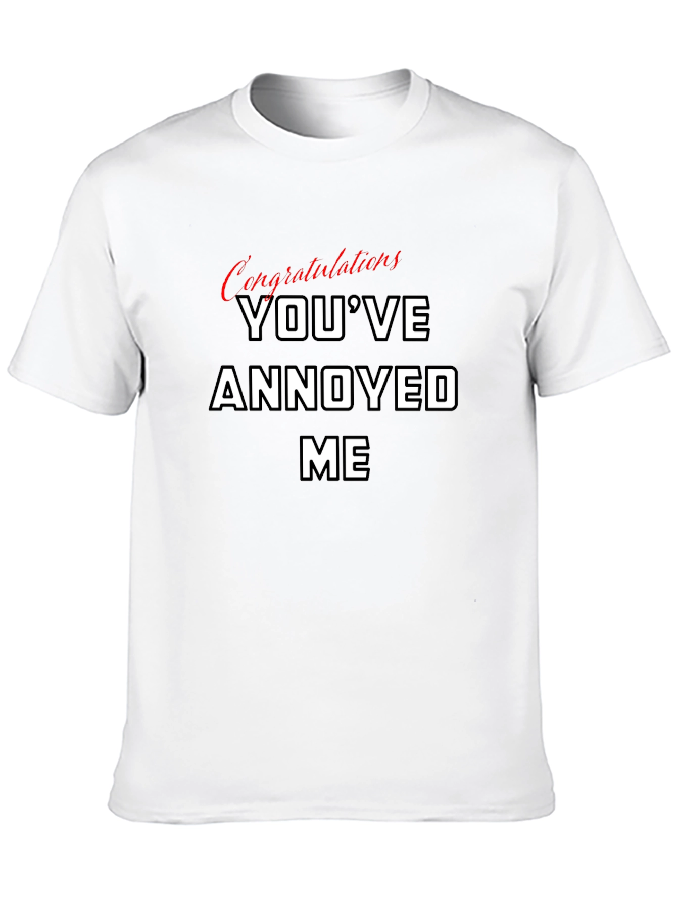 Black Annoyed Me Graphic Tee - Bold Statement T-Shirt view 10