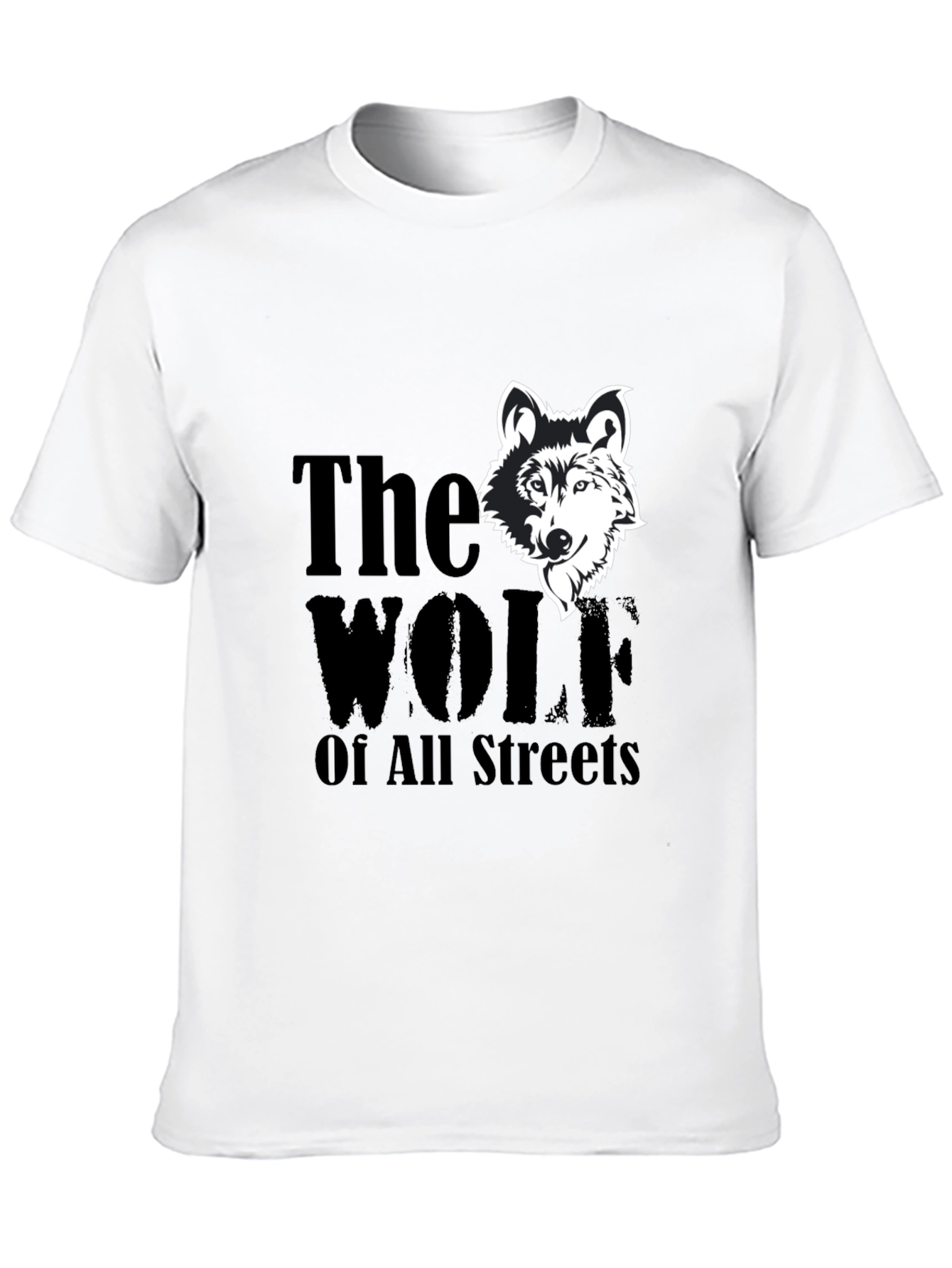 Black The Wolf Of All Streets Graphic Tee view 10