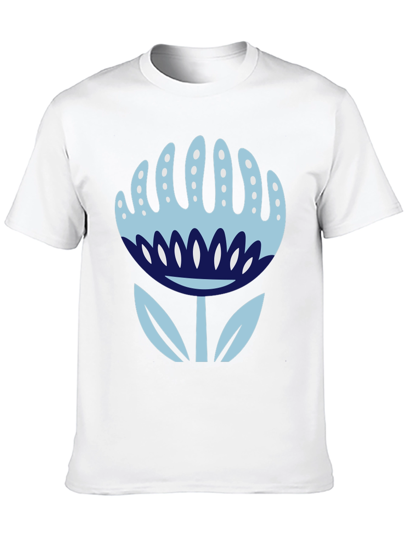 Black Floral Graphic Black T-Shirt - Modern Style view 10