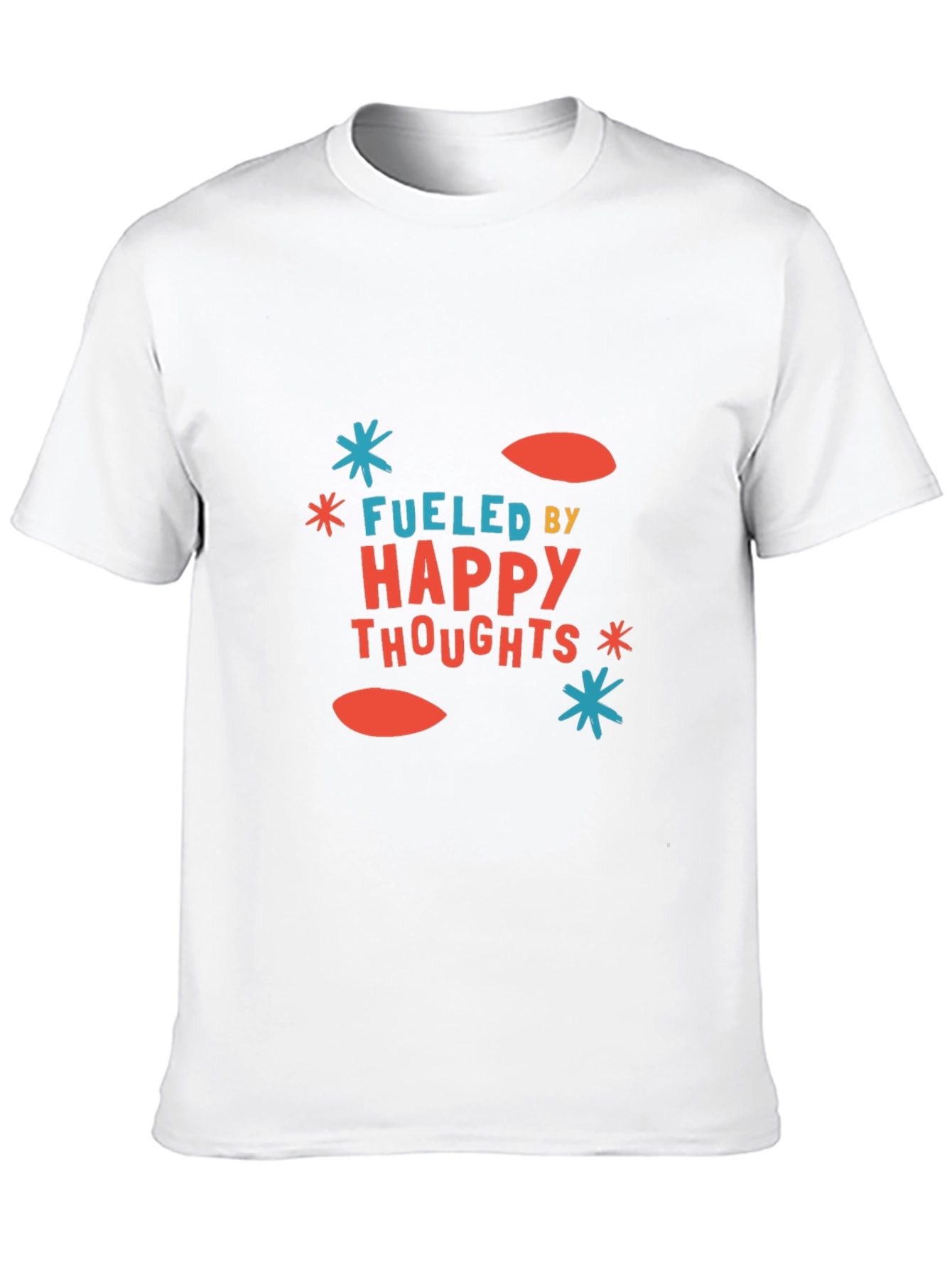 Black Fueled by Happy Thoughts Graphic Tee view 10