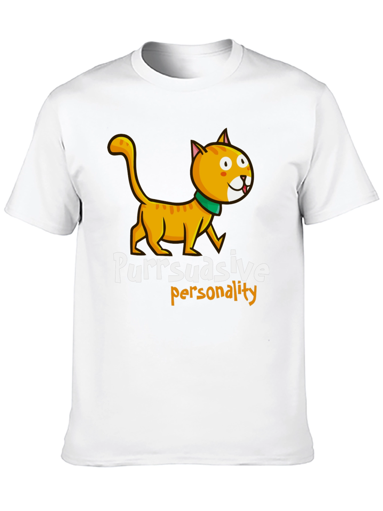 Black Purrsuasive Personality Cat Graphic Tee view 10