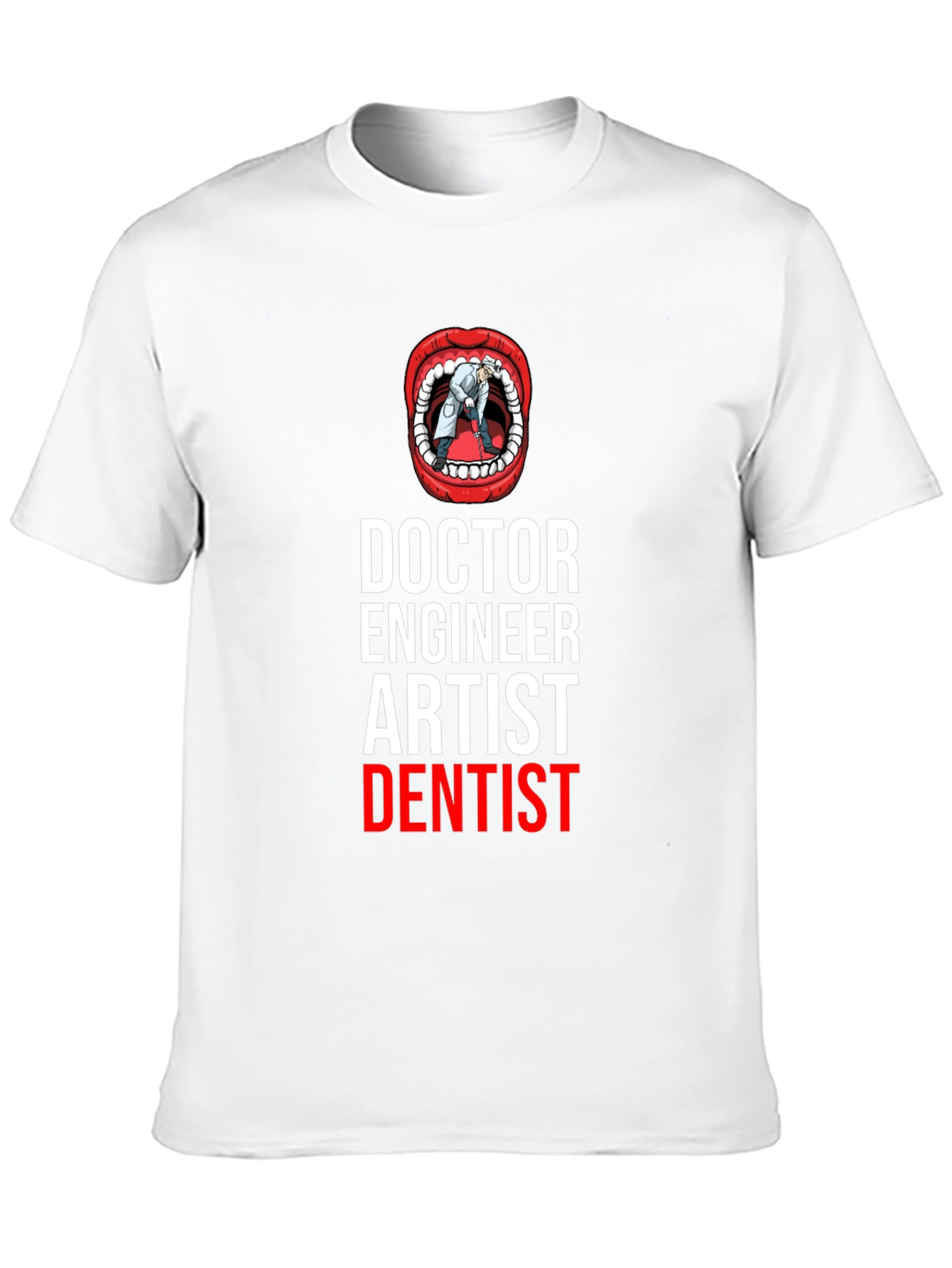 Black Doctor Engineer Artist Dentist T-Shirt view 10
