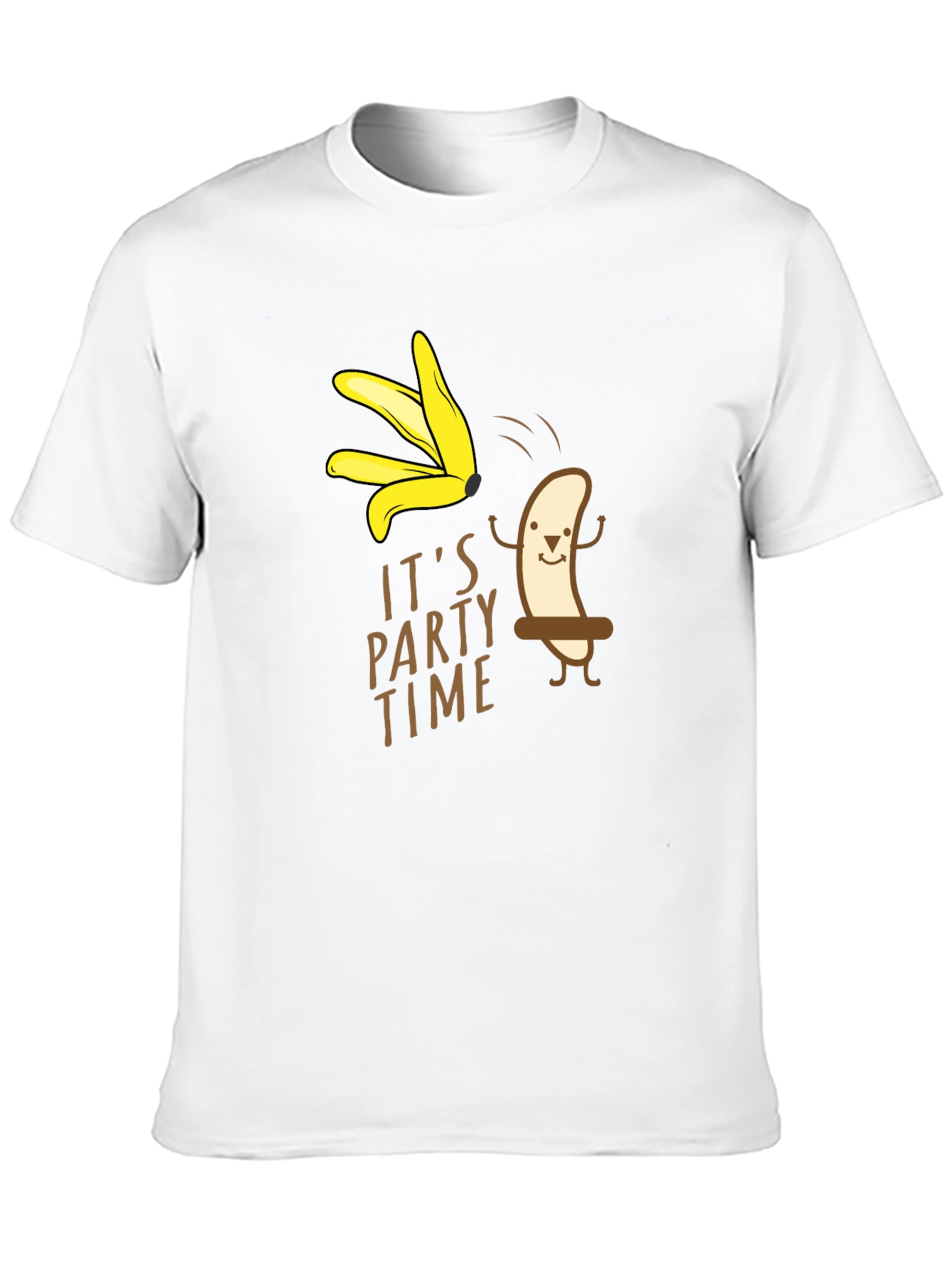 Black It's Party Time Banana Graphic T-Shirt view 10