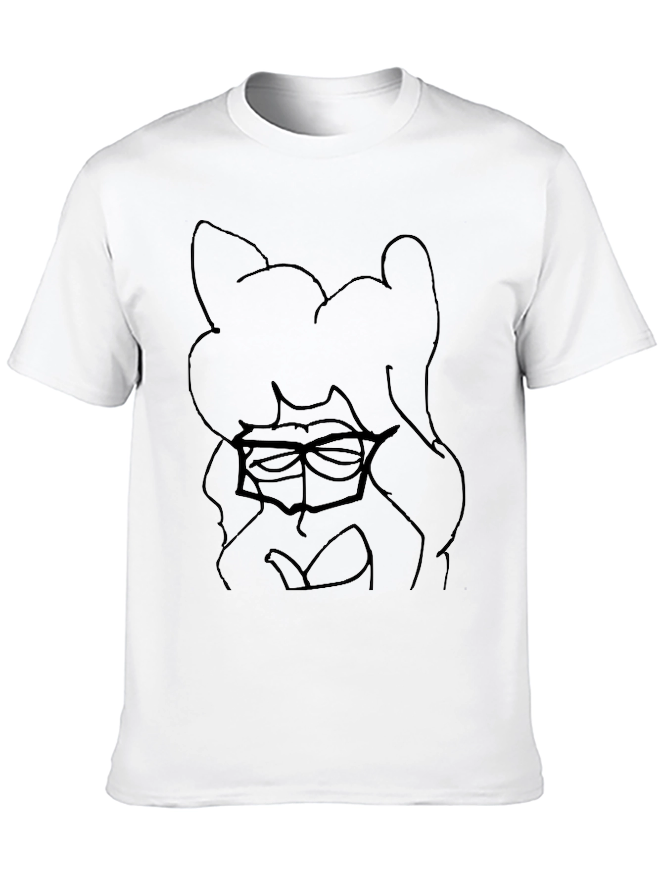 Black Cartoon Character Black T-Shirt view 10