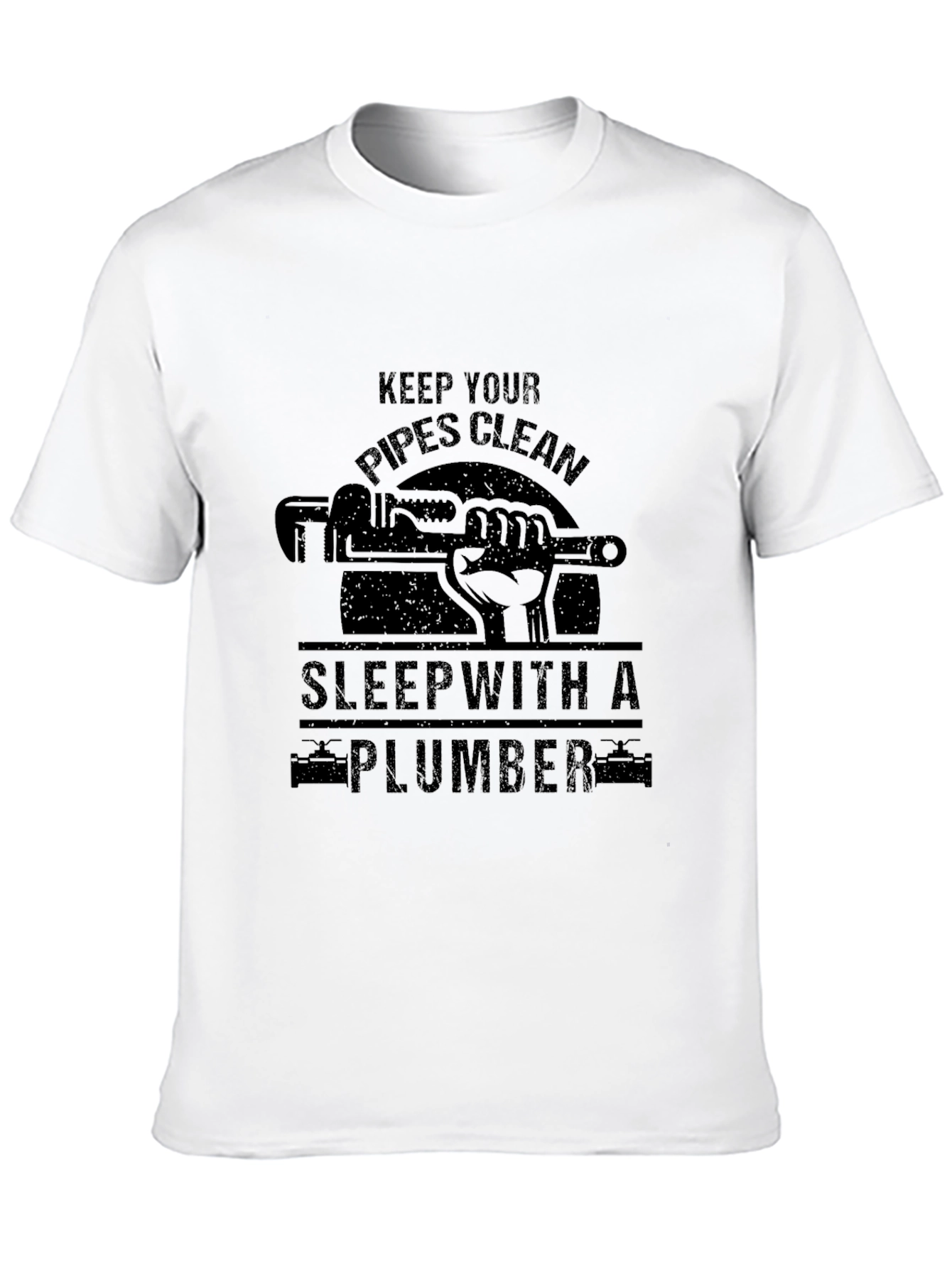 Black Keep Your Pipes Clean Plumber T-Shirt view 10