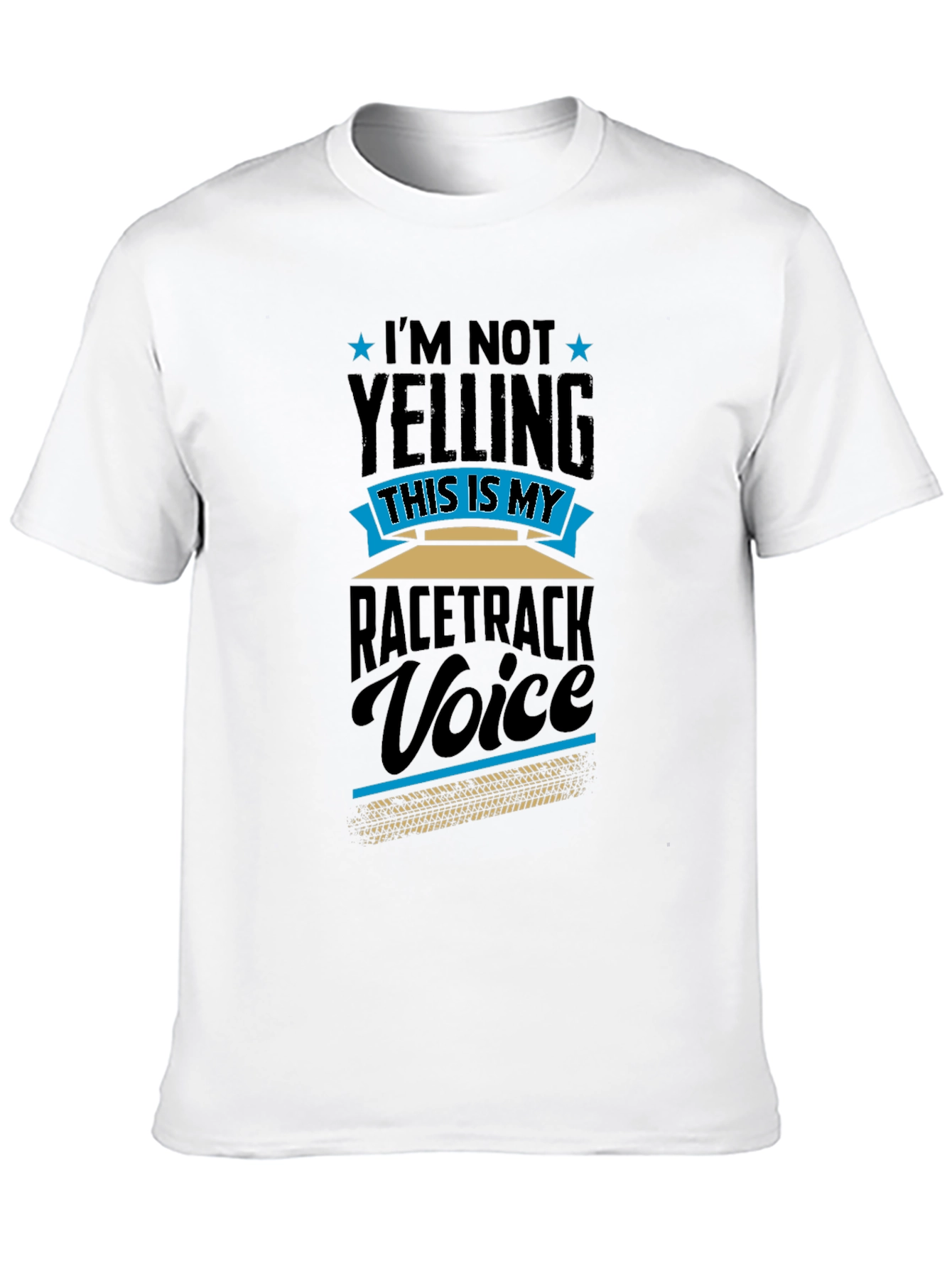 Black Racetrack Voice Tee - Funny Motorsport Fan Shirt view 10