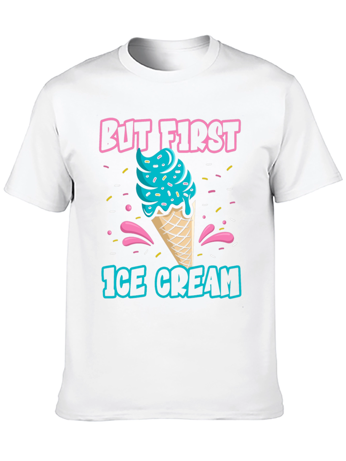 Black But First Ice Cream Graphic T-Shirt view 10