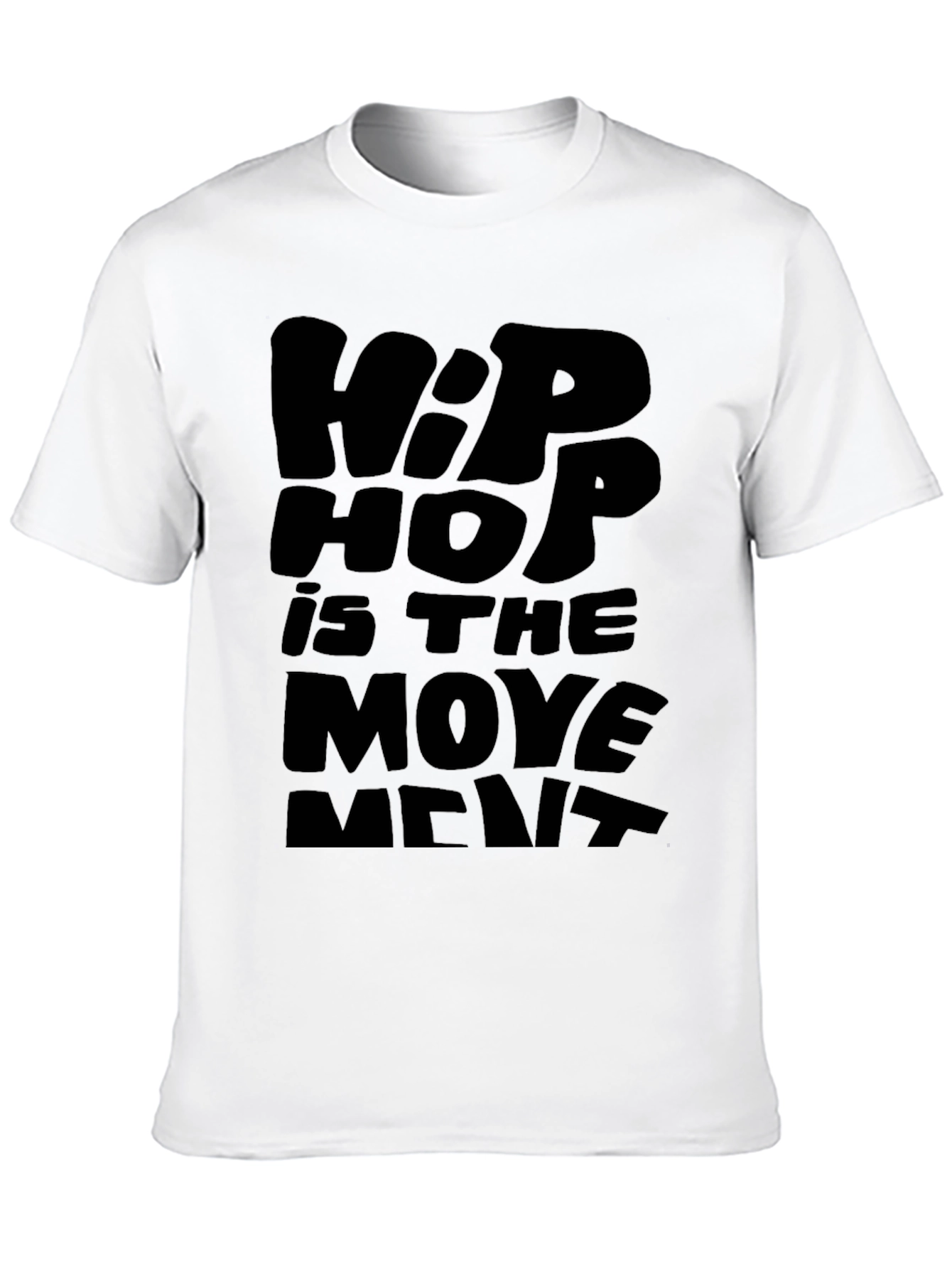 Black Hip Hop is the Movement Black T-Shirt view 10