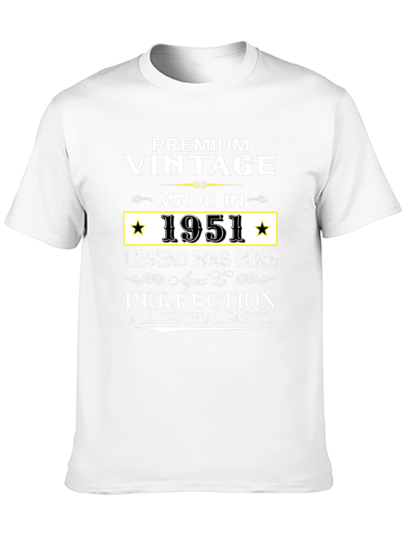 Black Premium Vintage Made in 1951 Legend T-Shirt view 10