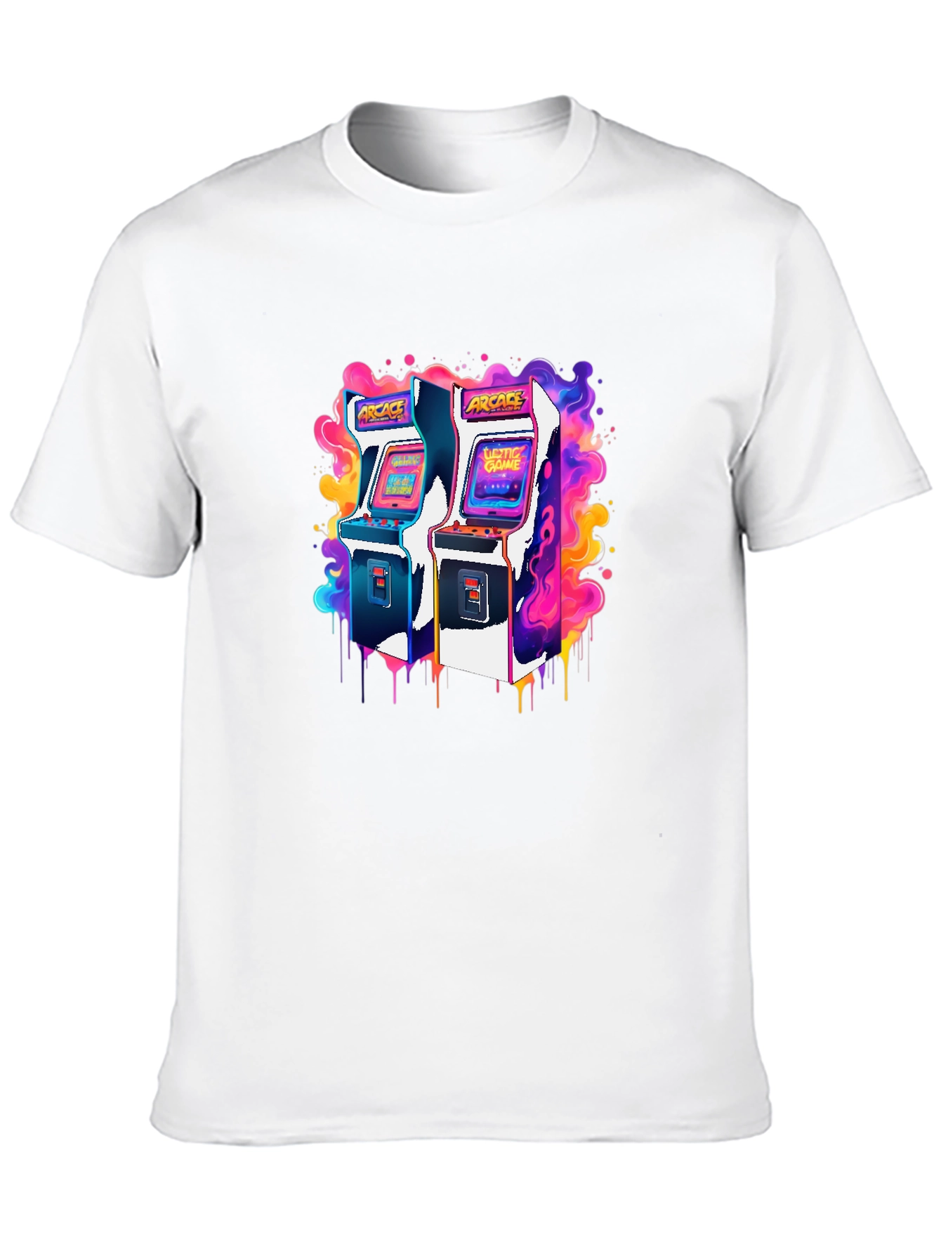 Black Retro Arcade Game T-Shirt - Gamer Style view 10