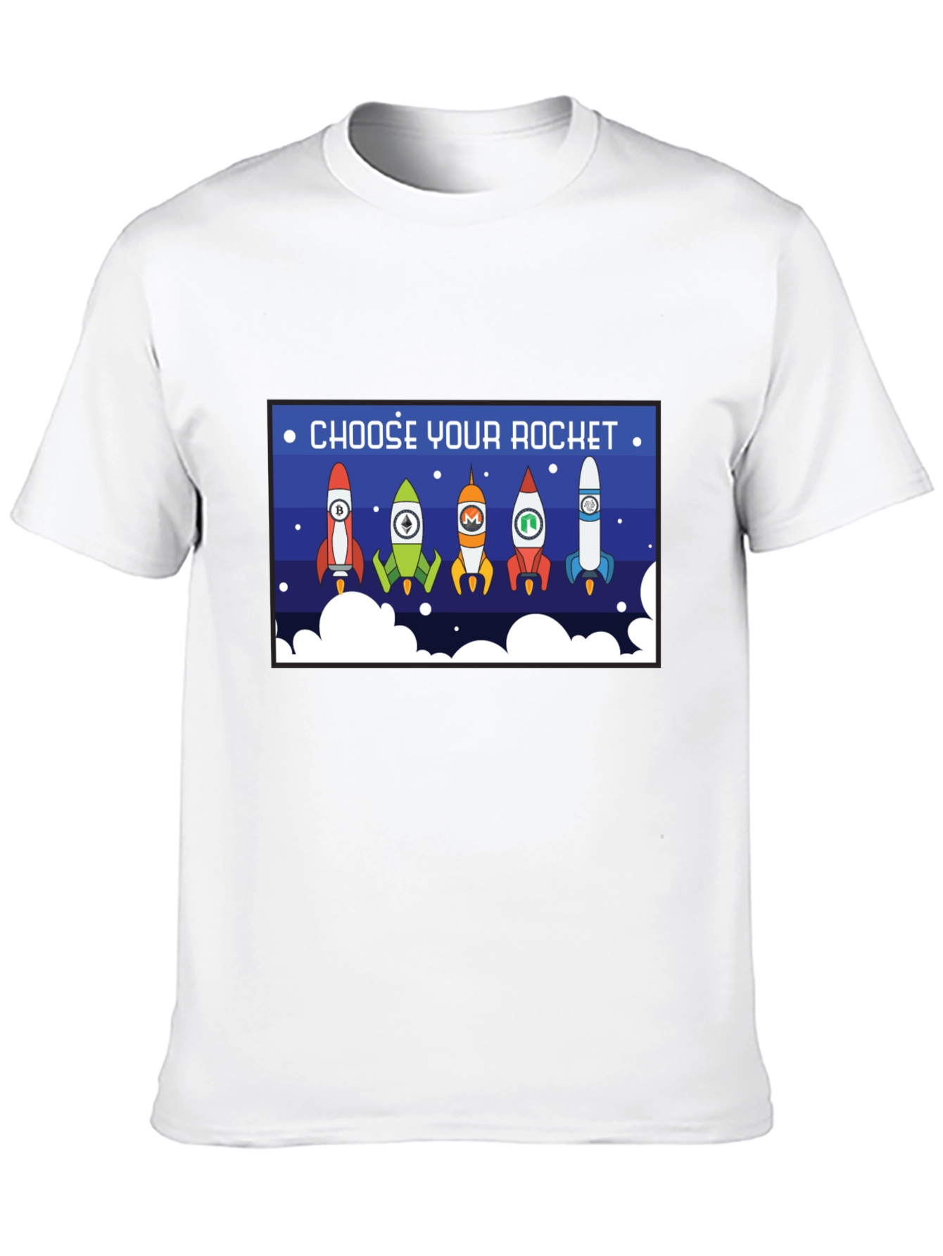 Black Choose Your Rocket Crypto T-Shirt view 10