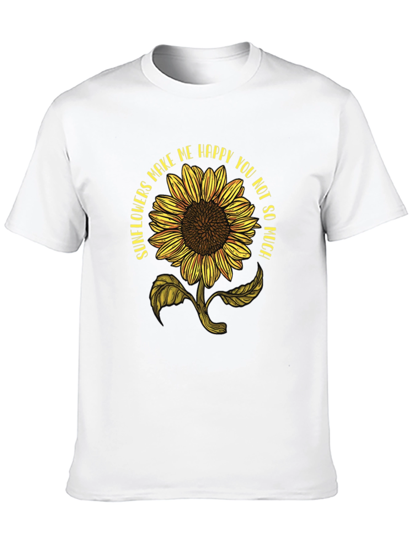 Black Sunflower Graphic Tee - Makes Me Happy view 10