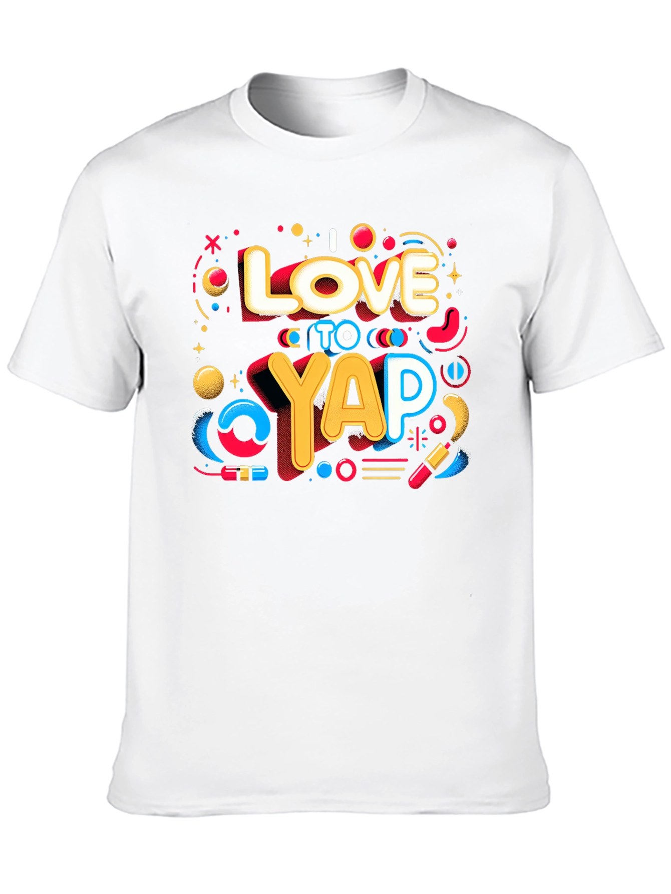 Black I Love to Yap T-Shirt - Graphic Tee view 10