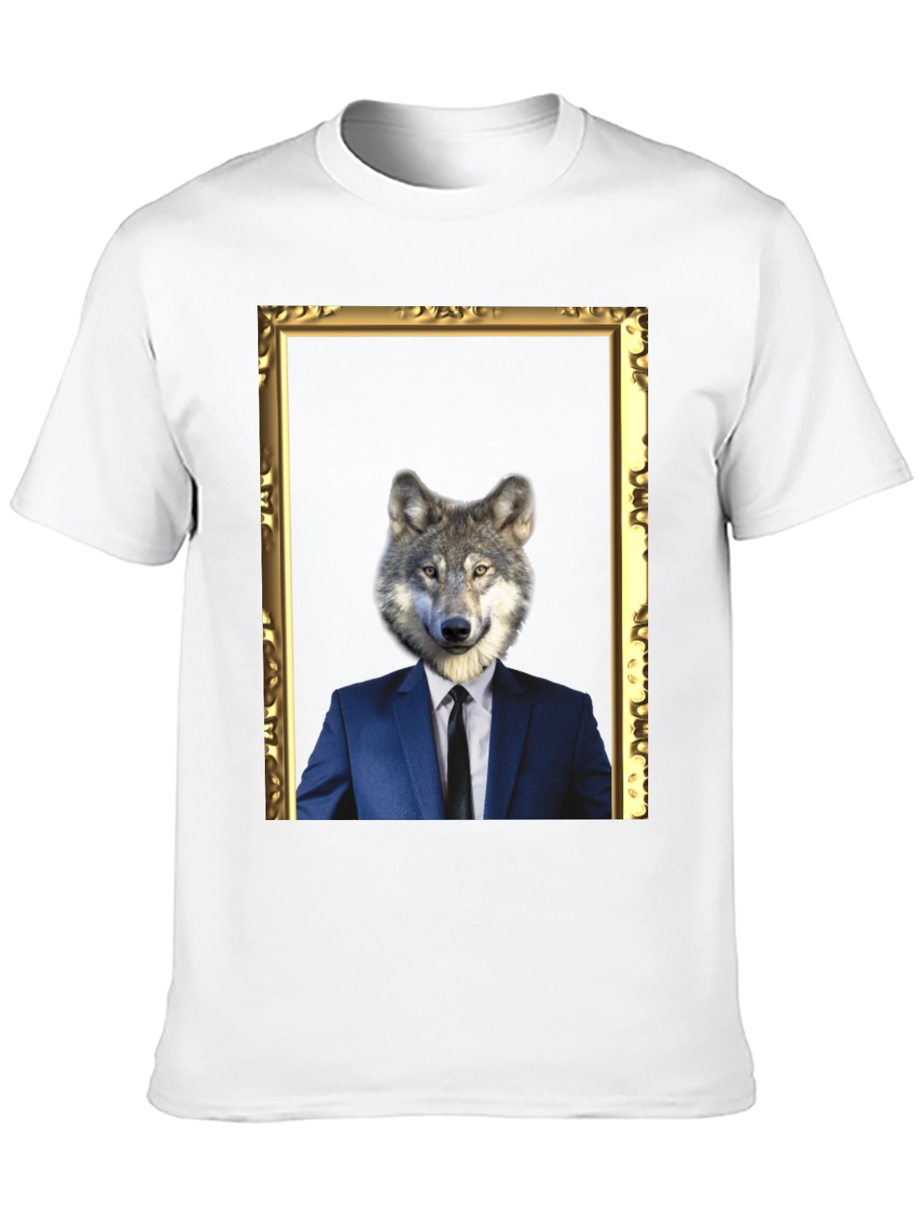 Black Wolf in Suit T-Shirt - Unique Graphic Tee view 10