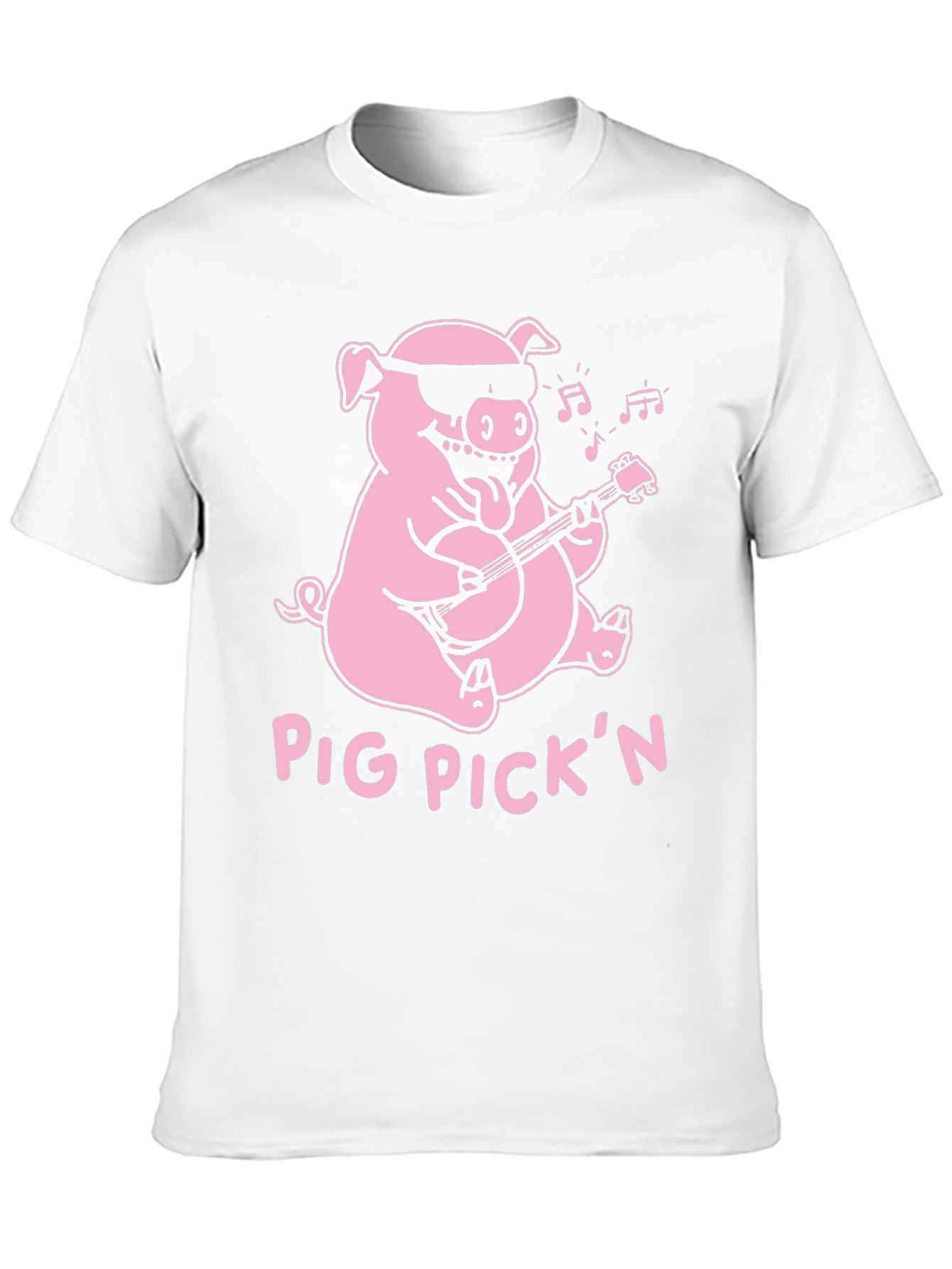 Black Pig Pickin' Graphic Tee - Black Cotton T-Shirt view 10