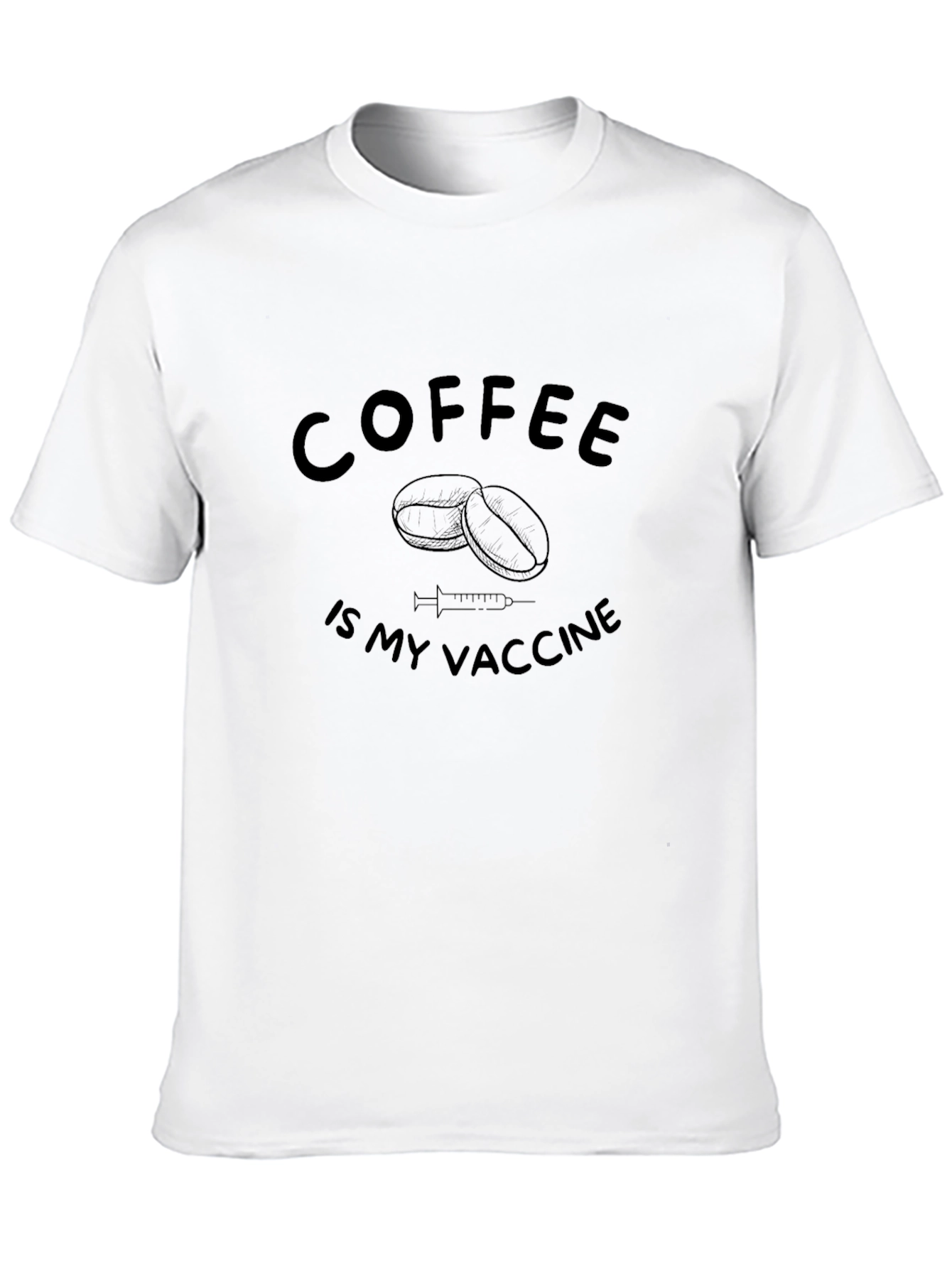 Black Coffee Is My Vaccine T-Shirt view 10