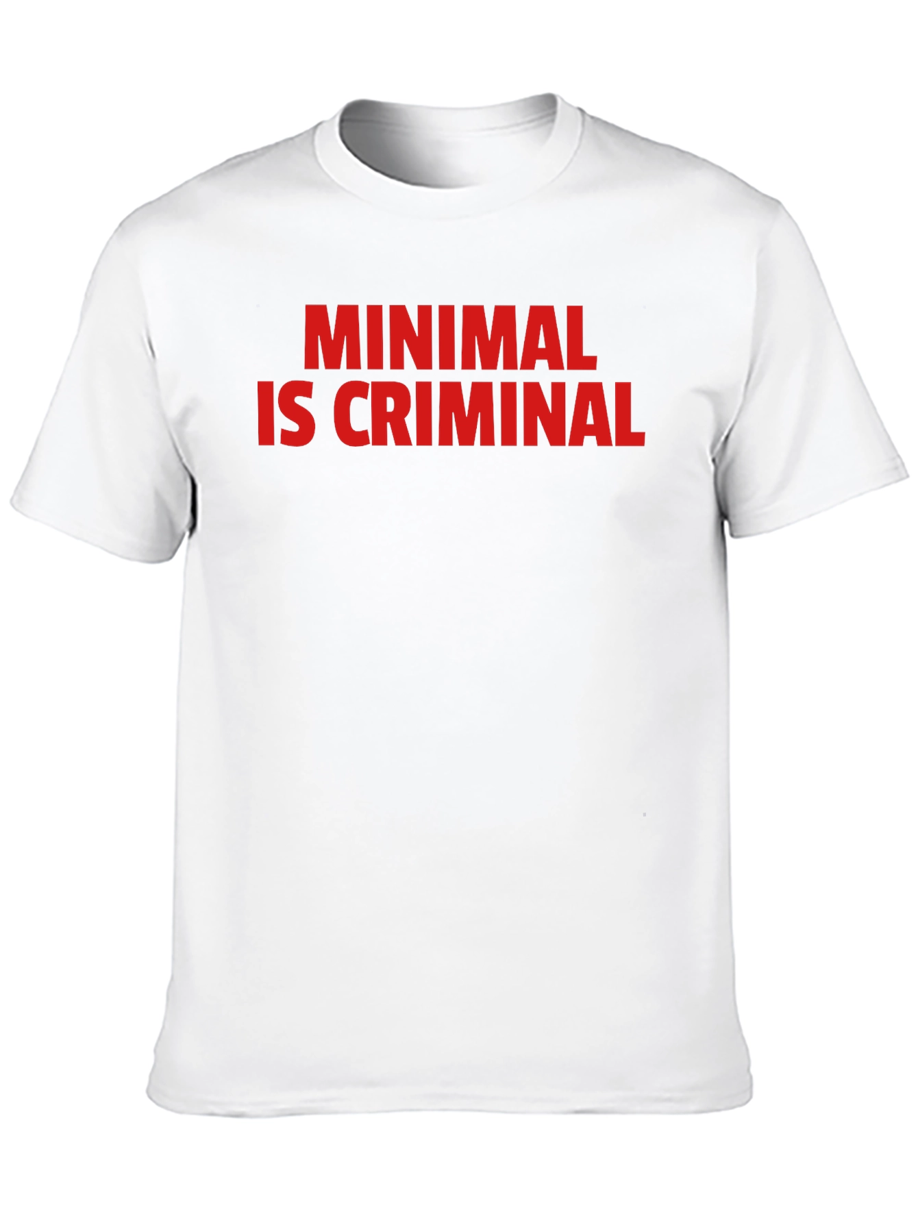 Black Minimal Is Criminal Graphic Tee - Black view 10