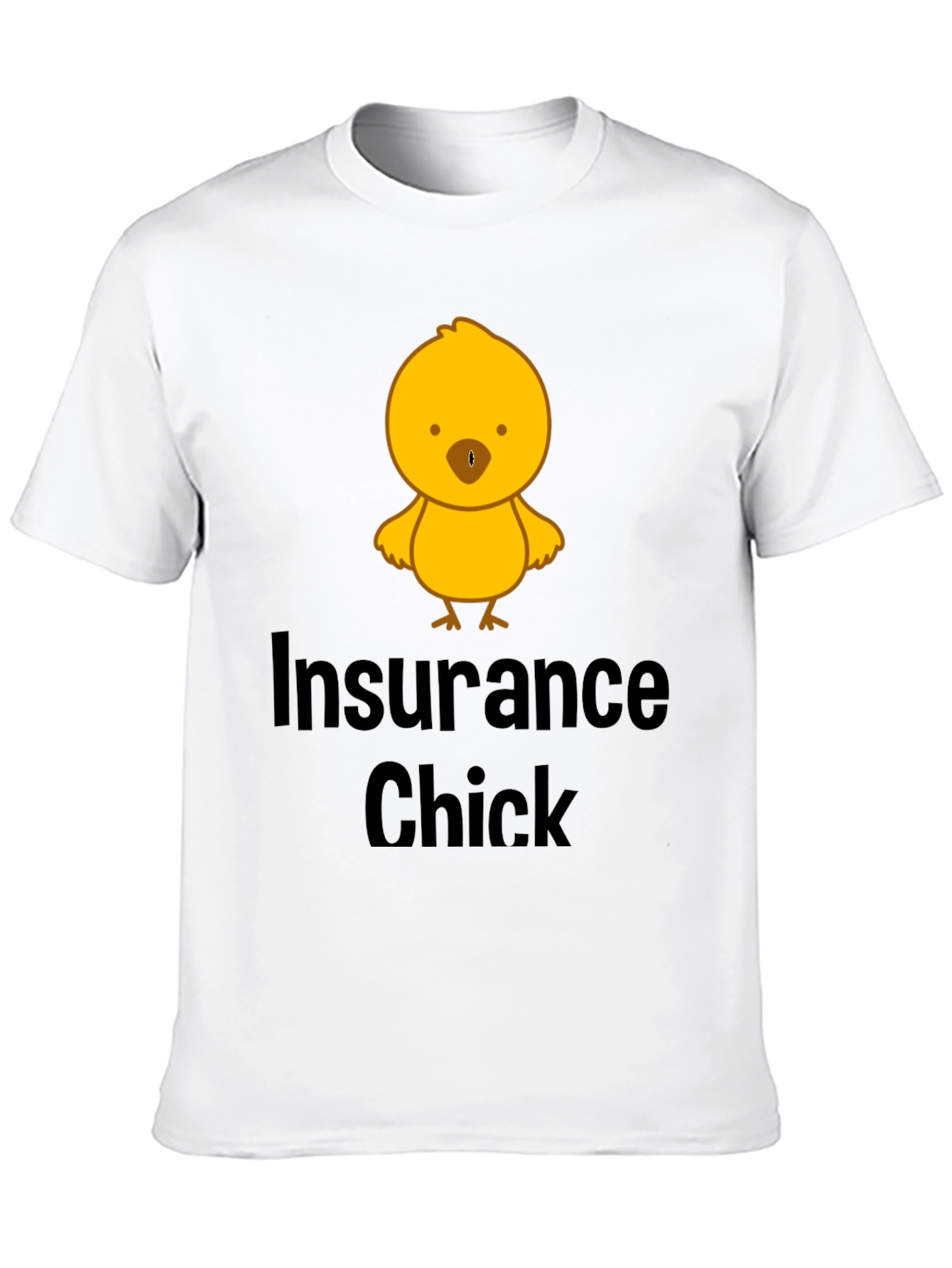 Black Insurance Chick T-Shirt - Funny & Unique Design view 10