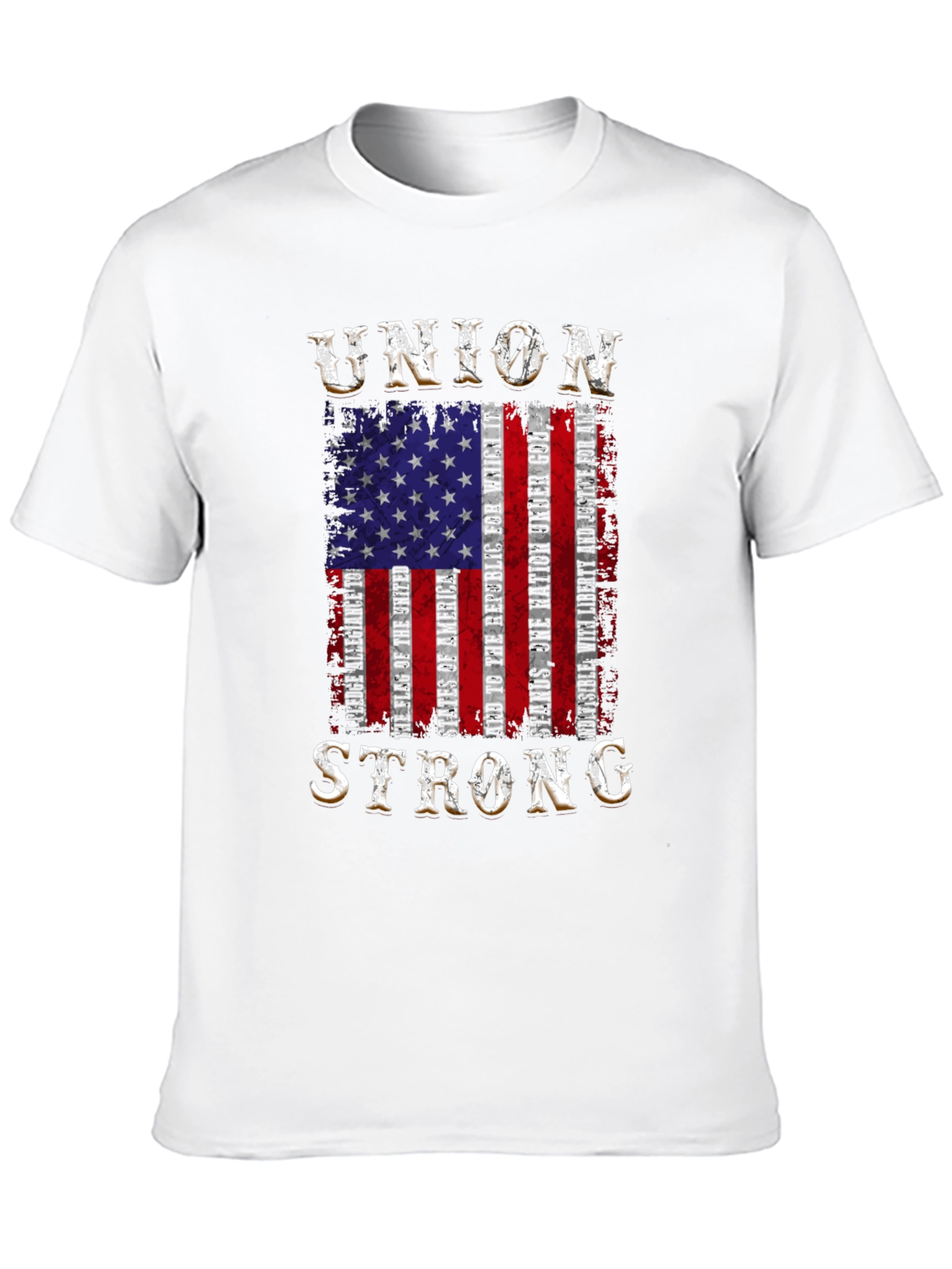 Black Union Strong Patriotic T-Shirt view 10