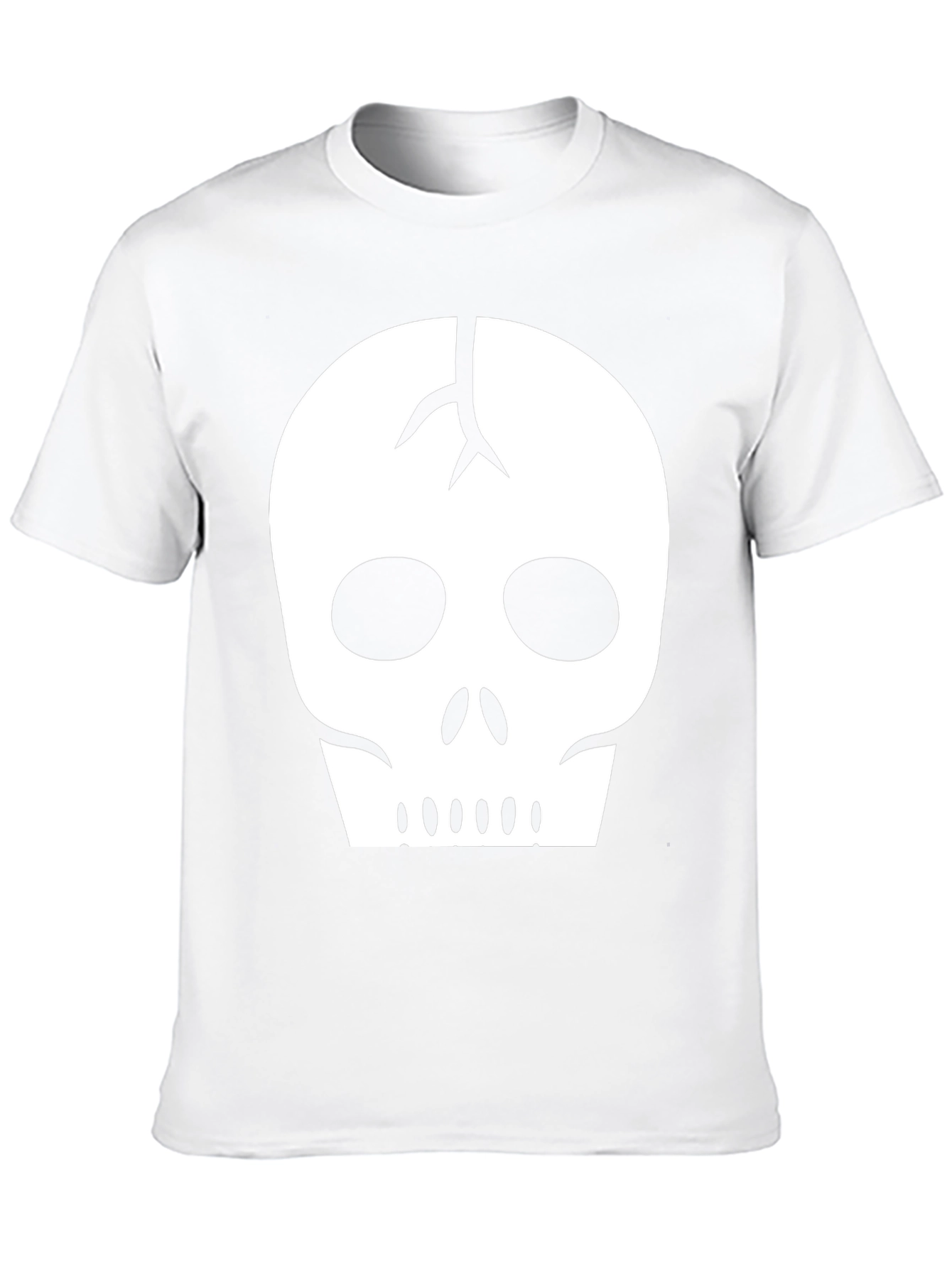 Black Skull Graphic Tee - Black Cotton Casual Shirt view 10