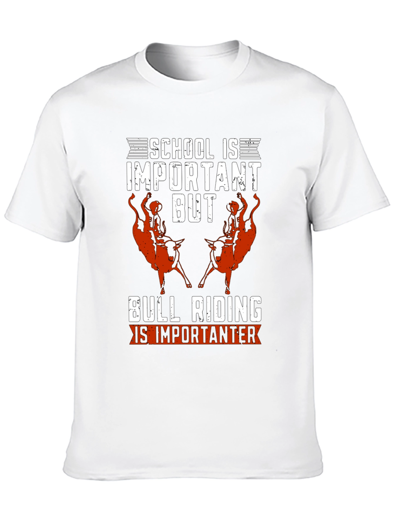 Black Bull Riding is Importanter T-Shirt view 10