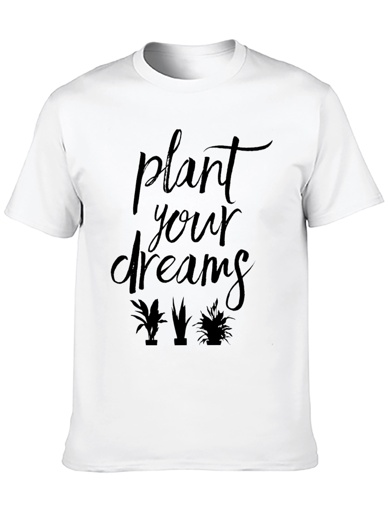 Black Plant Your Dreams Graphic Tee - Black view 10