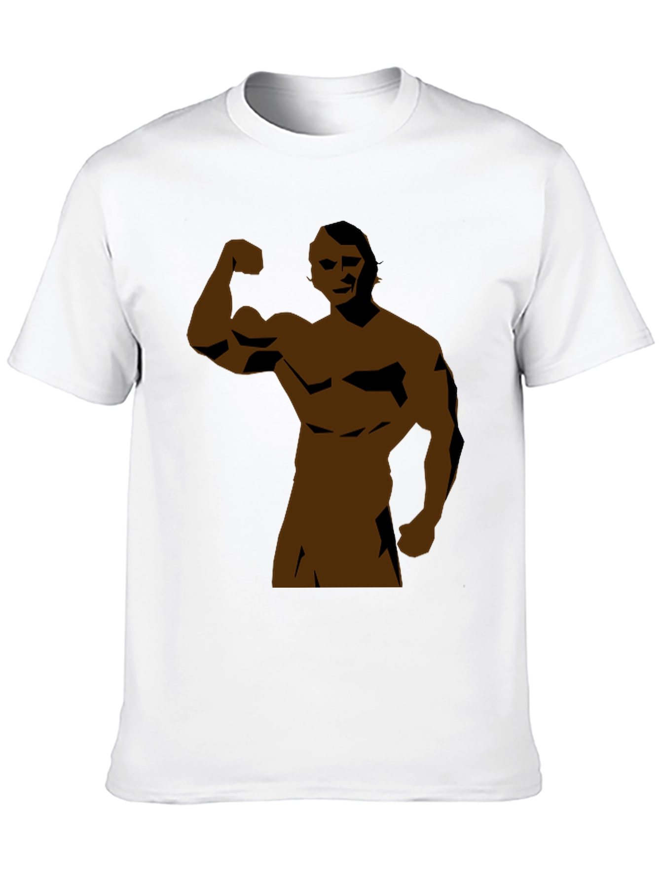 Black Muscle Man Graphic Tee - Black Short Sleeve view 10