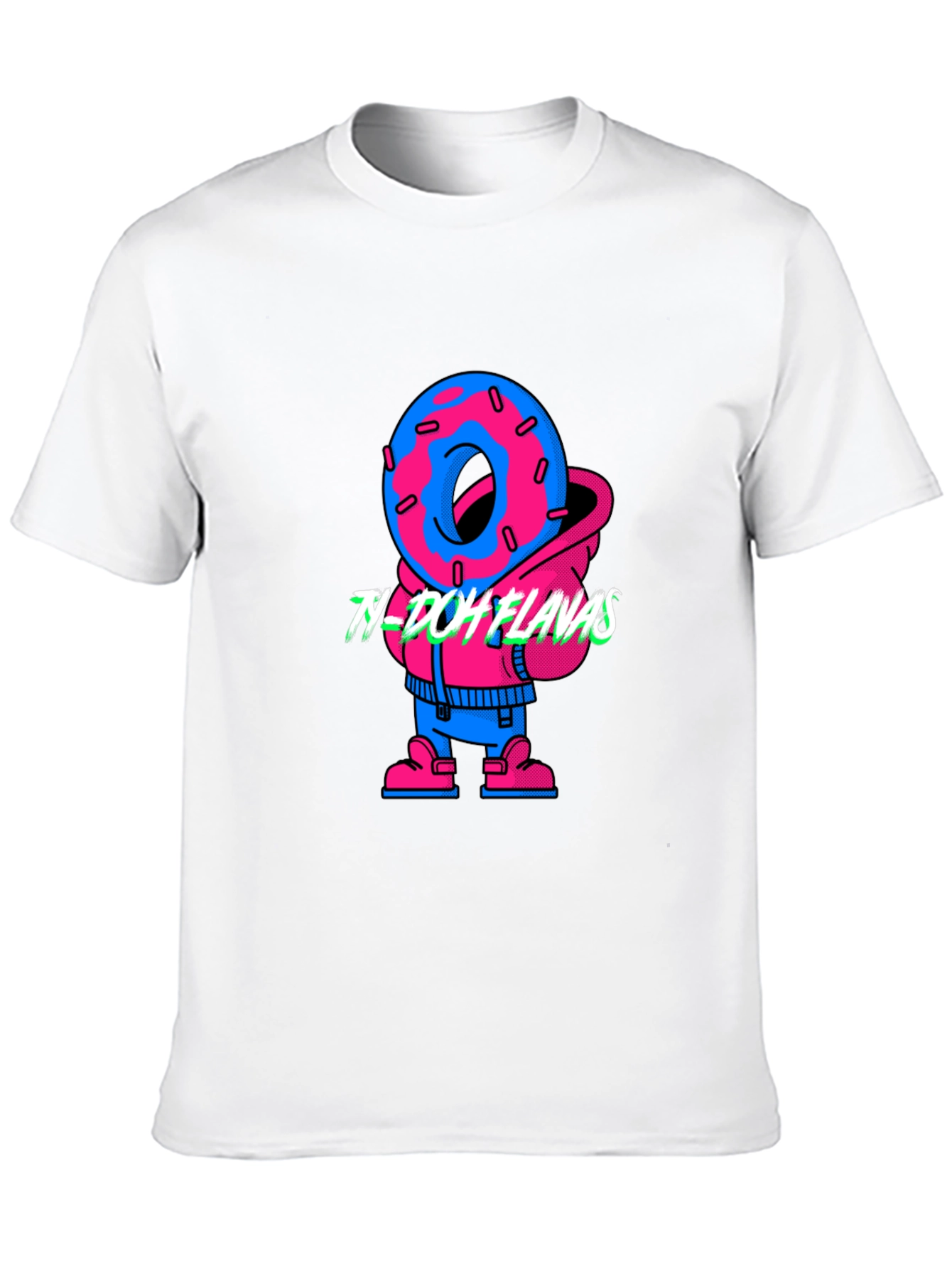 Black Ty-Doh Flavas Graphic Tee - Cool Donut Design! view 10