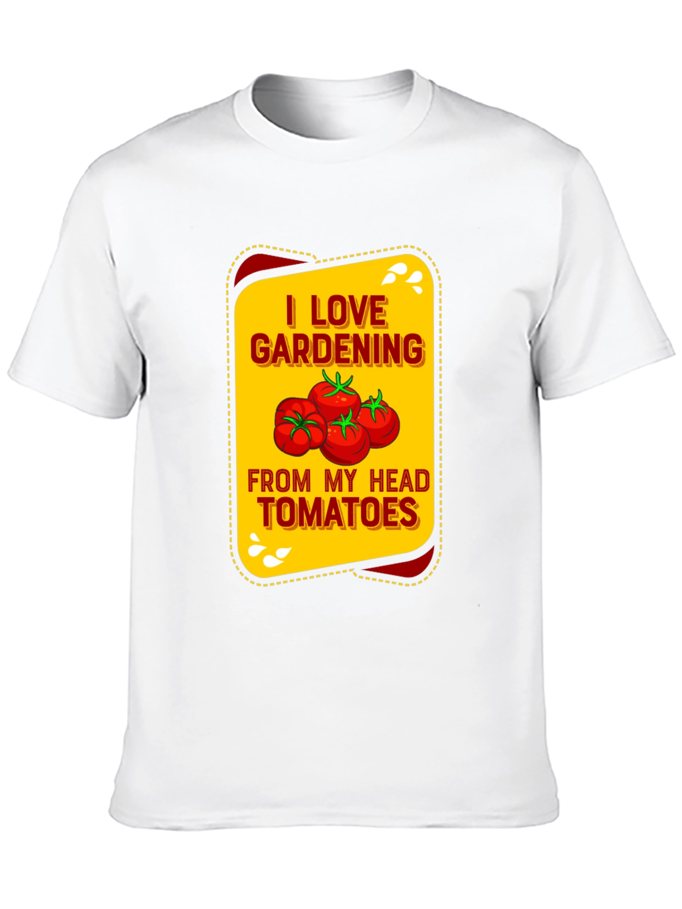 Black I Love Gardening Tomatoes Graphic Tee view 10