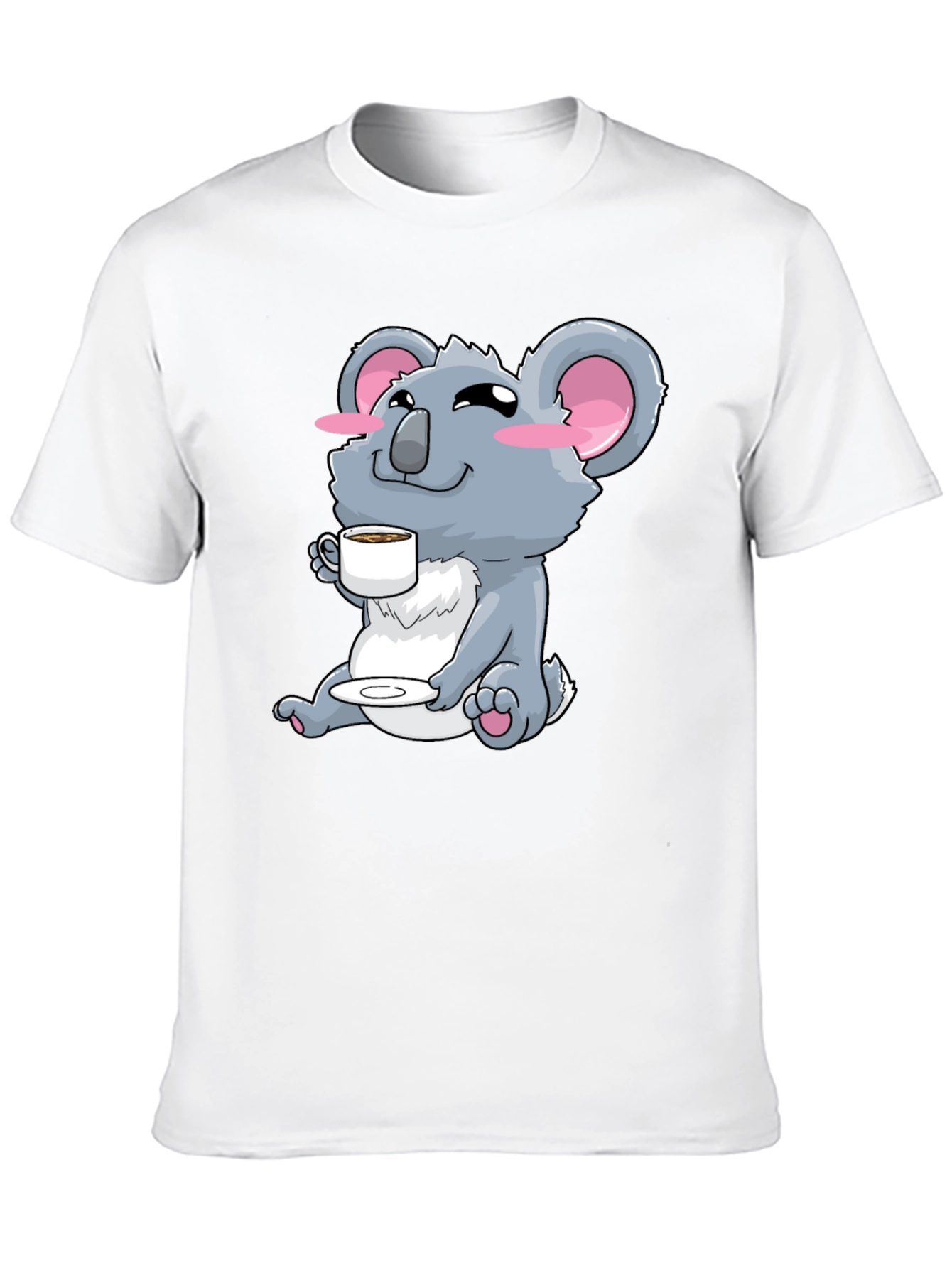 Black Koala Bear Coffee T-Shirt - Cute Graphic Tee view 10