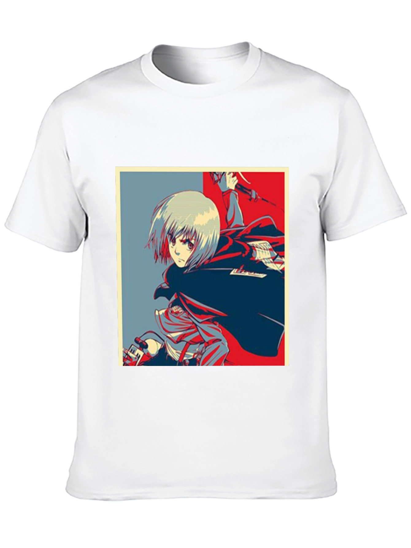 Black Anime Graphic T-Shirt - Attack on Titan Style view 10