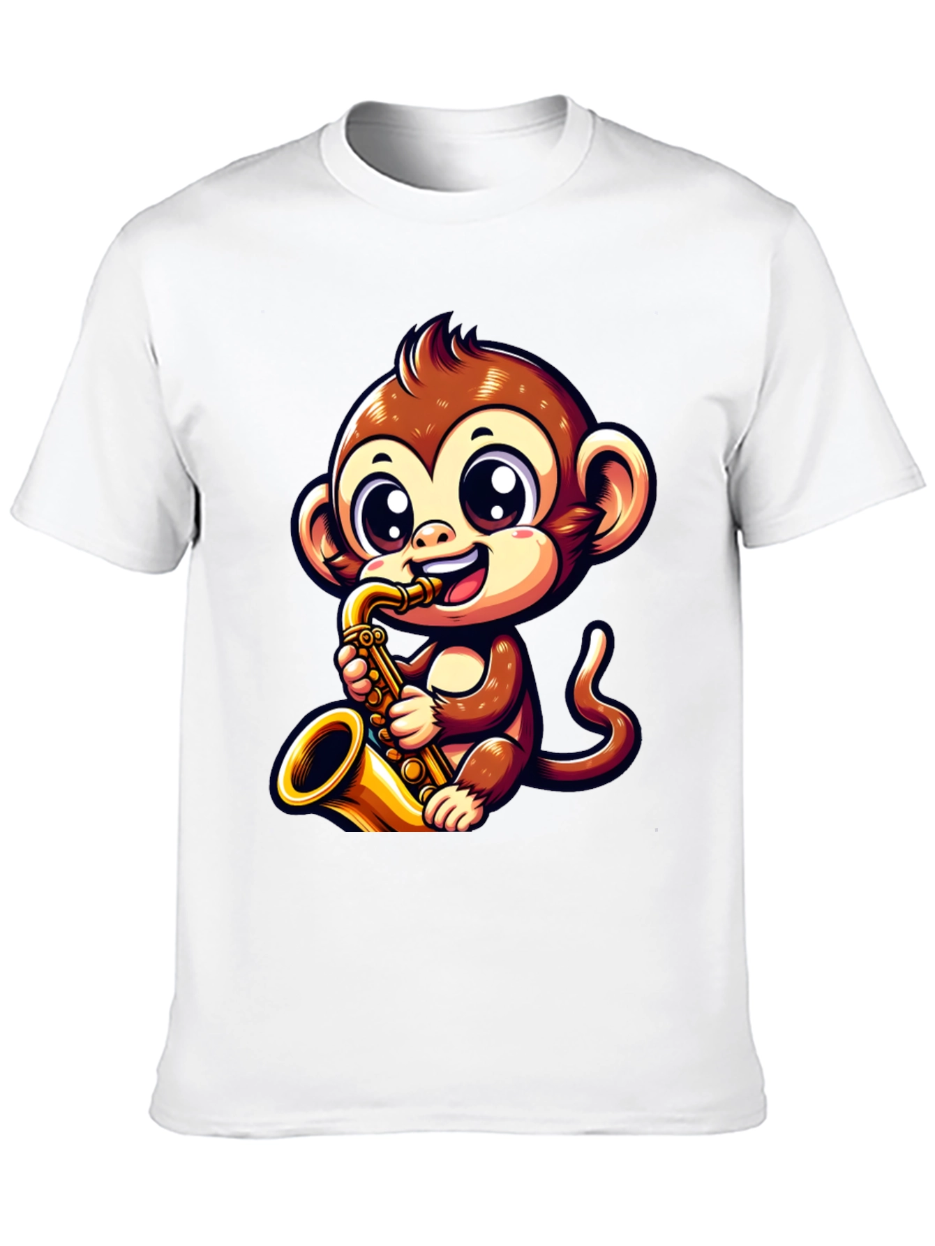 Black Monkey Saxophone T-Shirt view 10