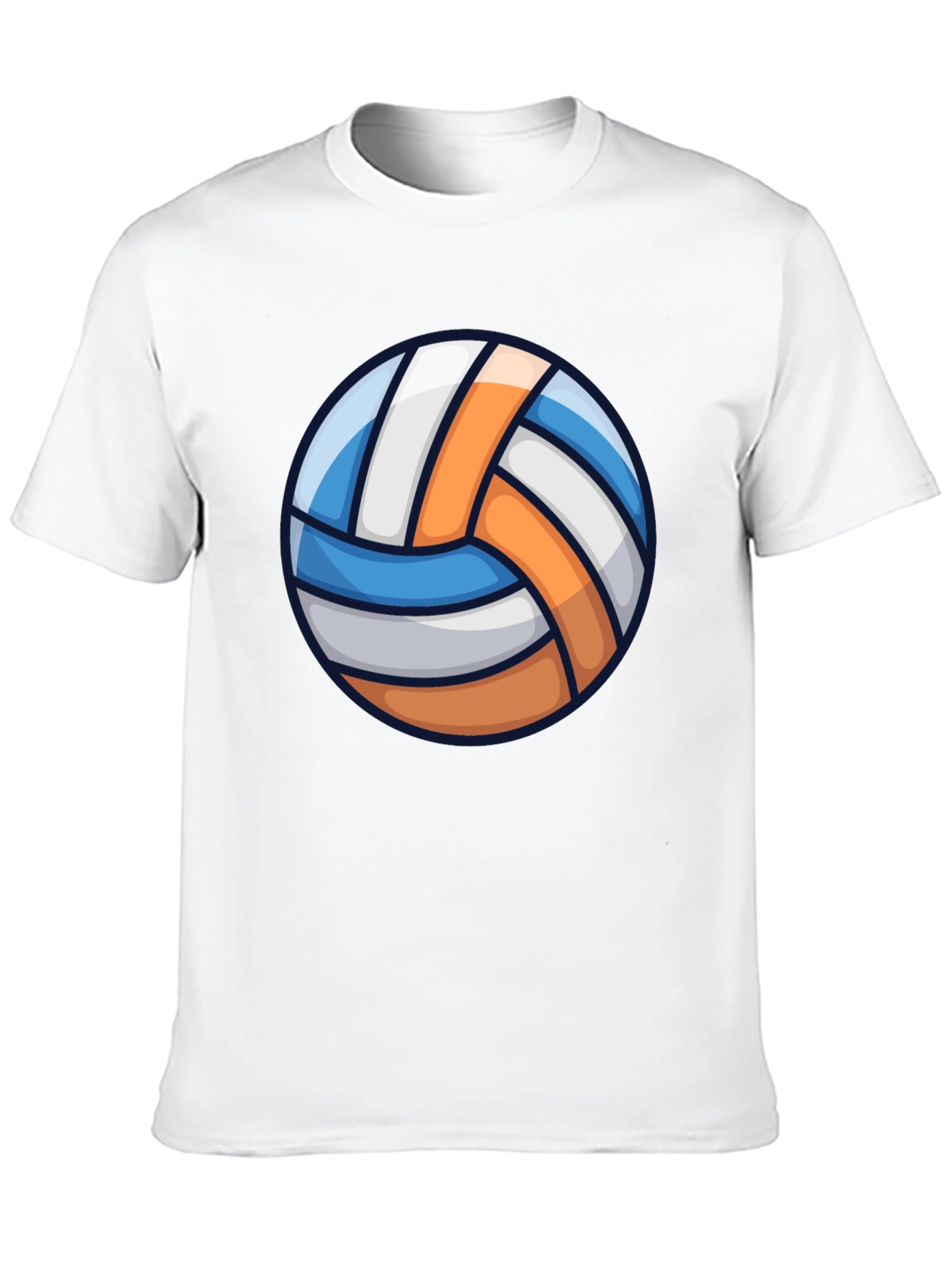 Black Volleyball Graphic Tee - Sporty Casual T-Shirt view 10