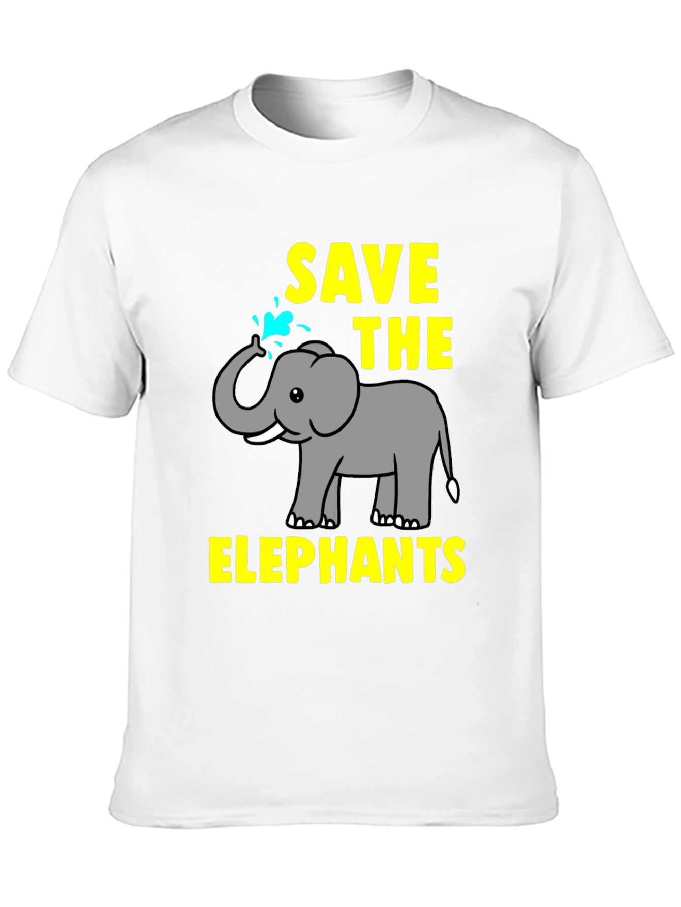 Black Save The Elephants Graphic Tee view 10