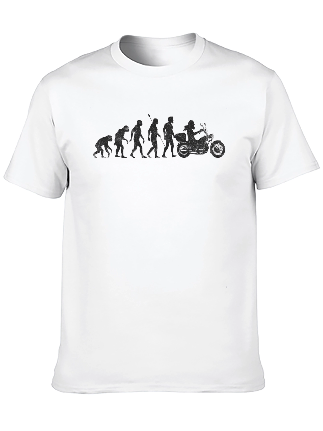 Black Evolution of Biker T-Shirt - Black view 10