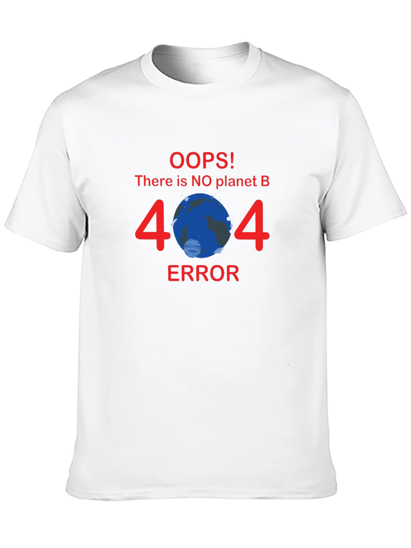 Black No Planet B Error 404 T-Shirt view 10