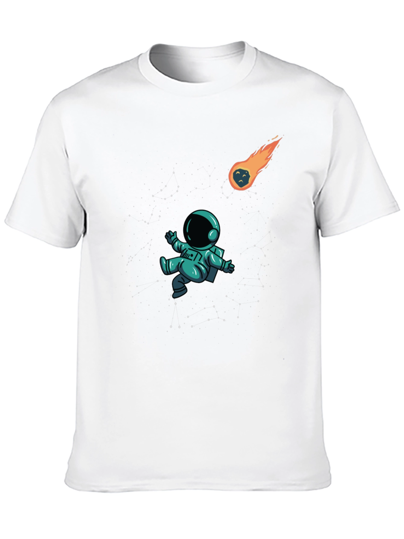 Black Astronaut in Space Black T-Shirt view 10