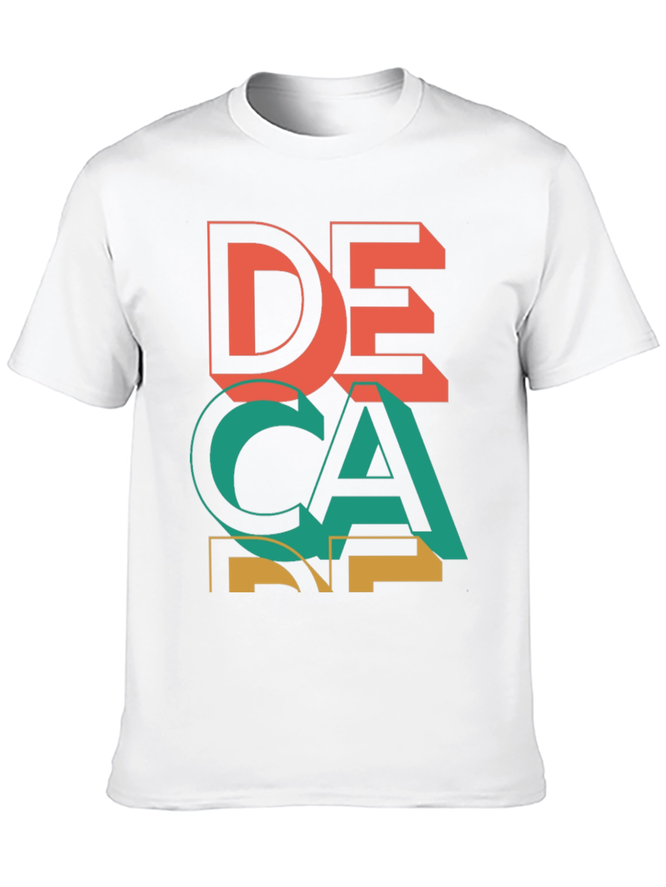 Black Decane Graphic Tee - Cool Retro Design view 10