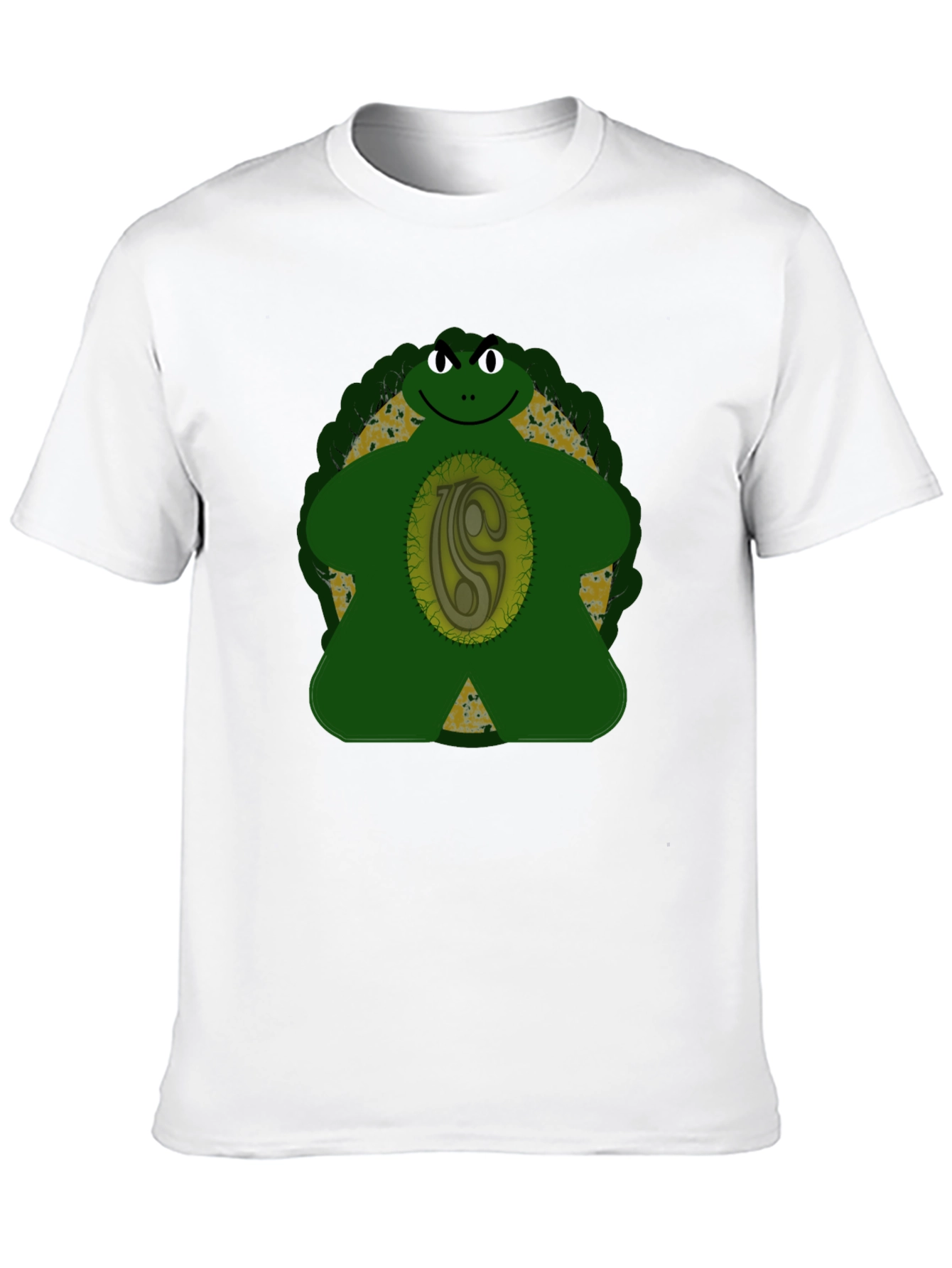 Black Funky Turtle Graphic T-Shirt - Black Cotton Tee view 10