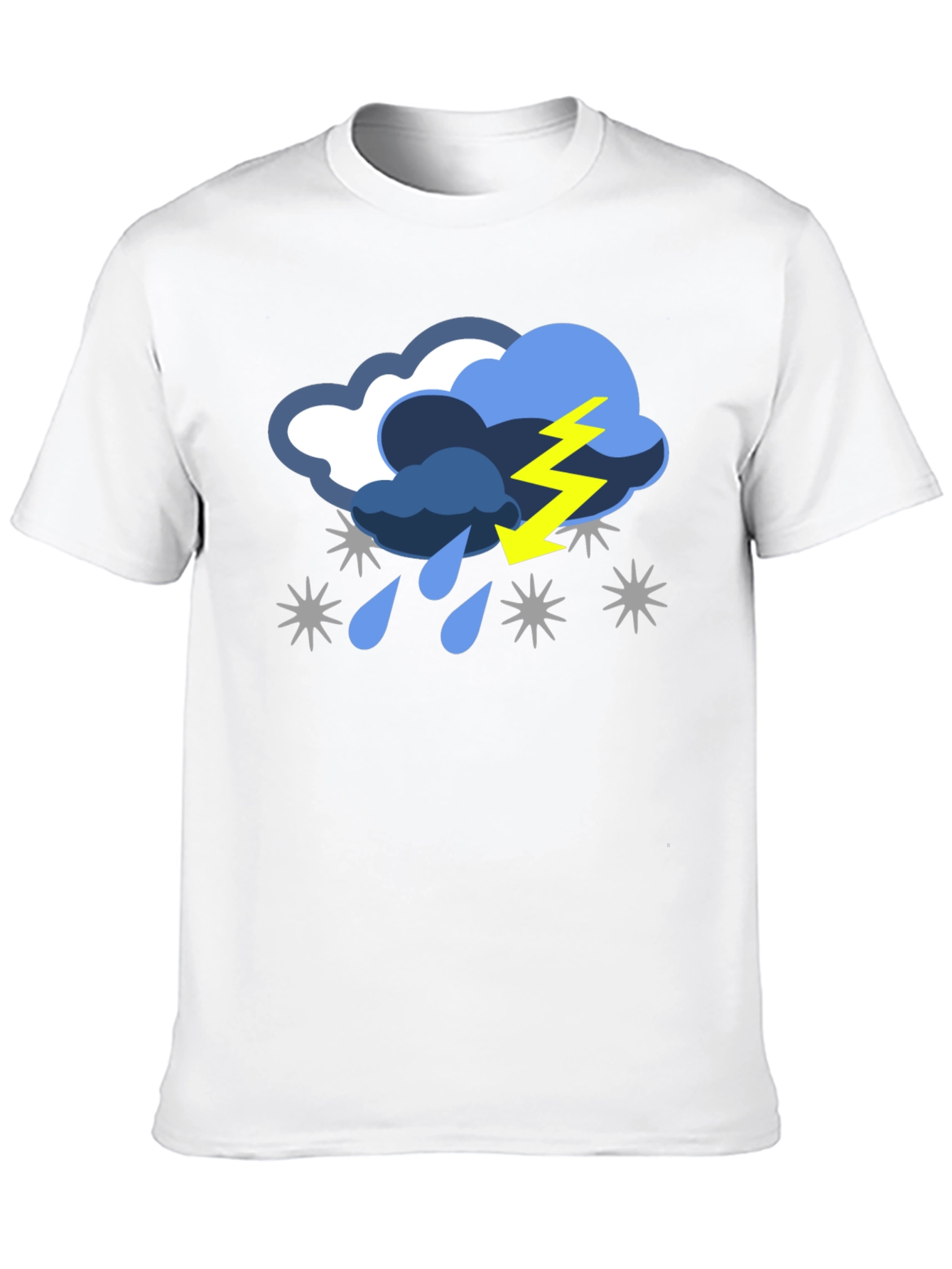 Black Stormy Weather Graphic T-Shirt view 10