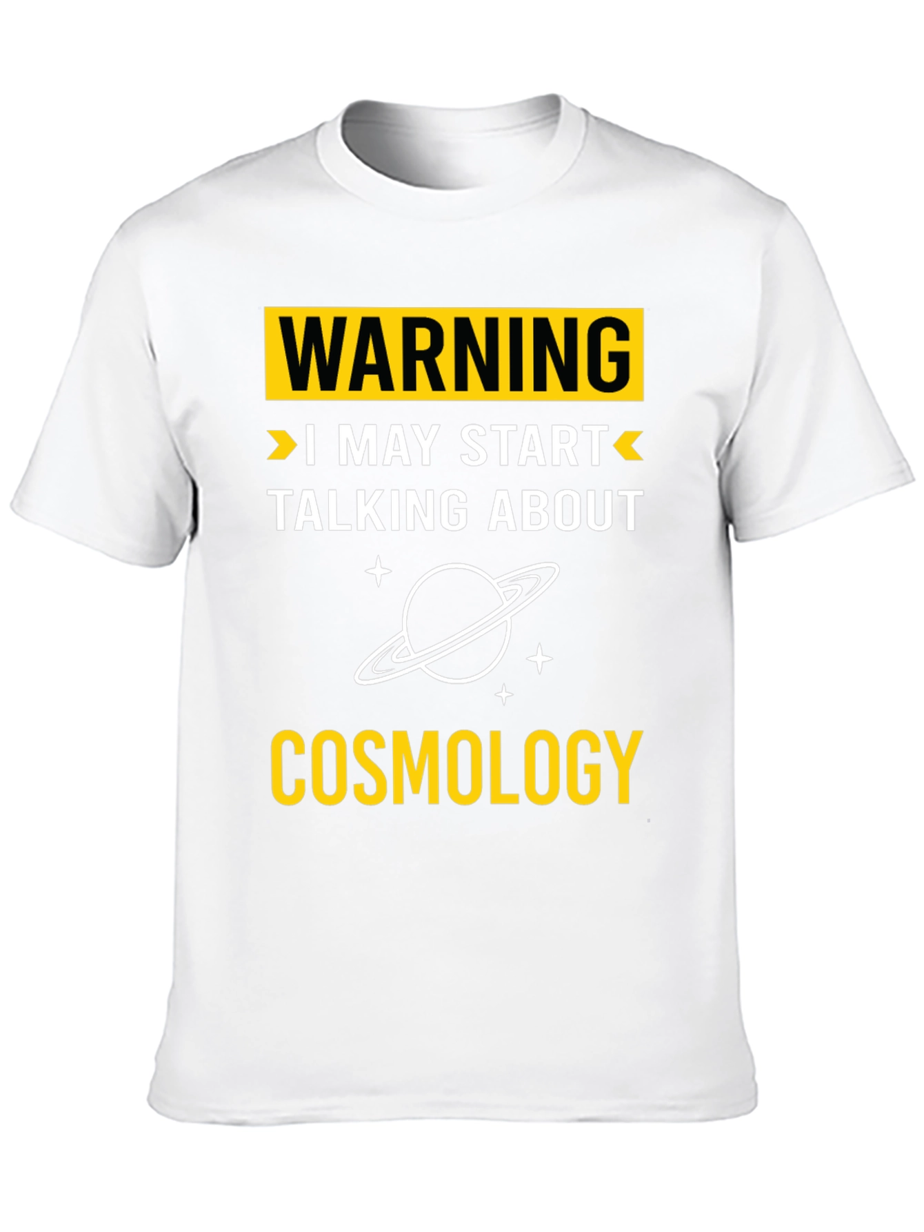 Black Warning Cosmology T-Shirt view 10