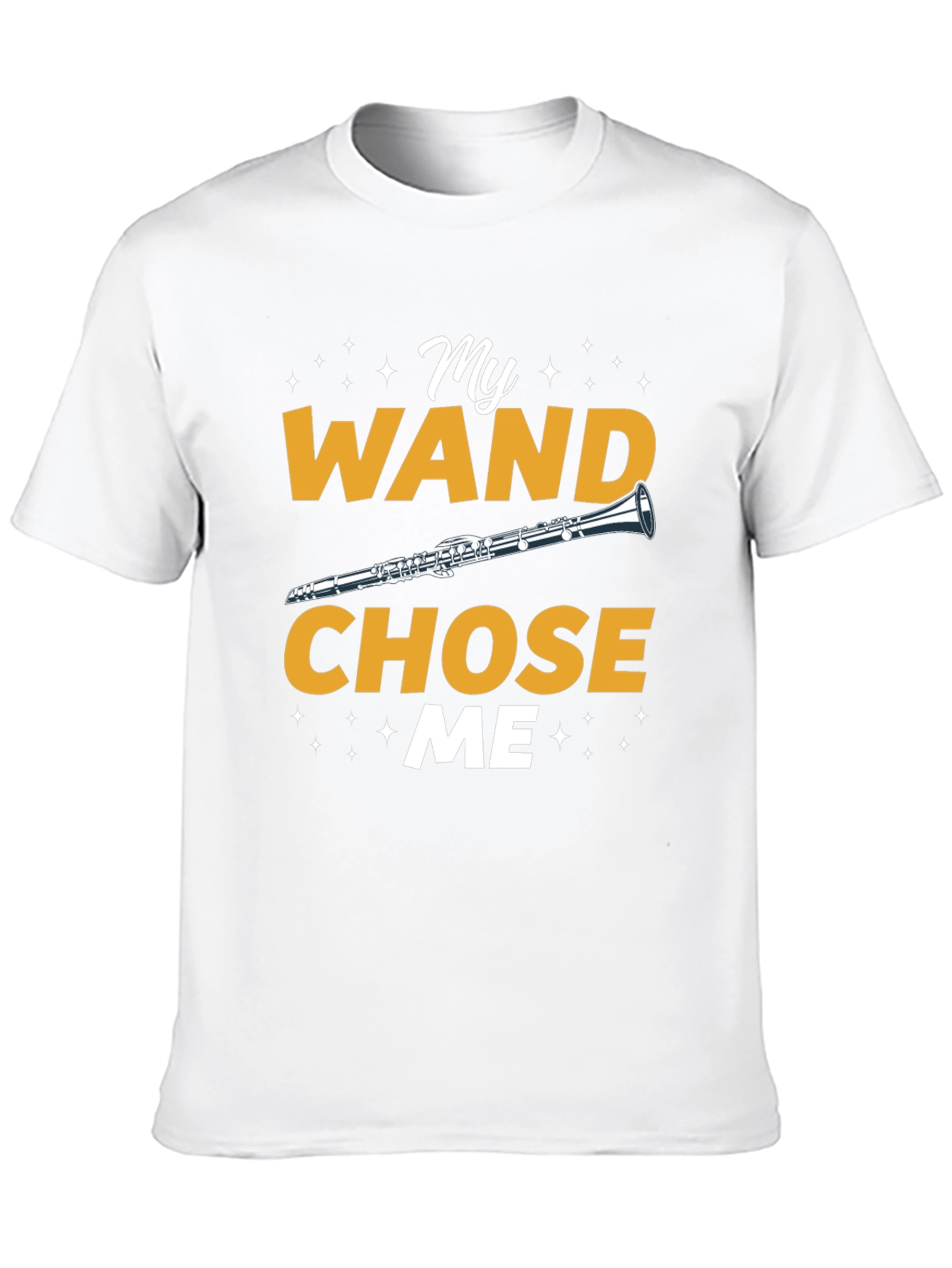 Black My Wand Chose Me Clarinet T-Shirt view 10