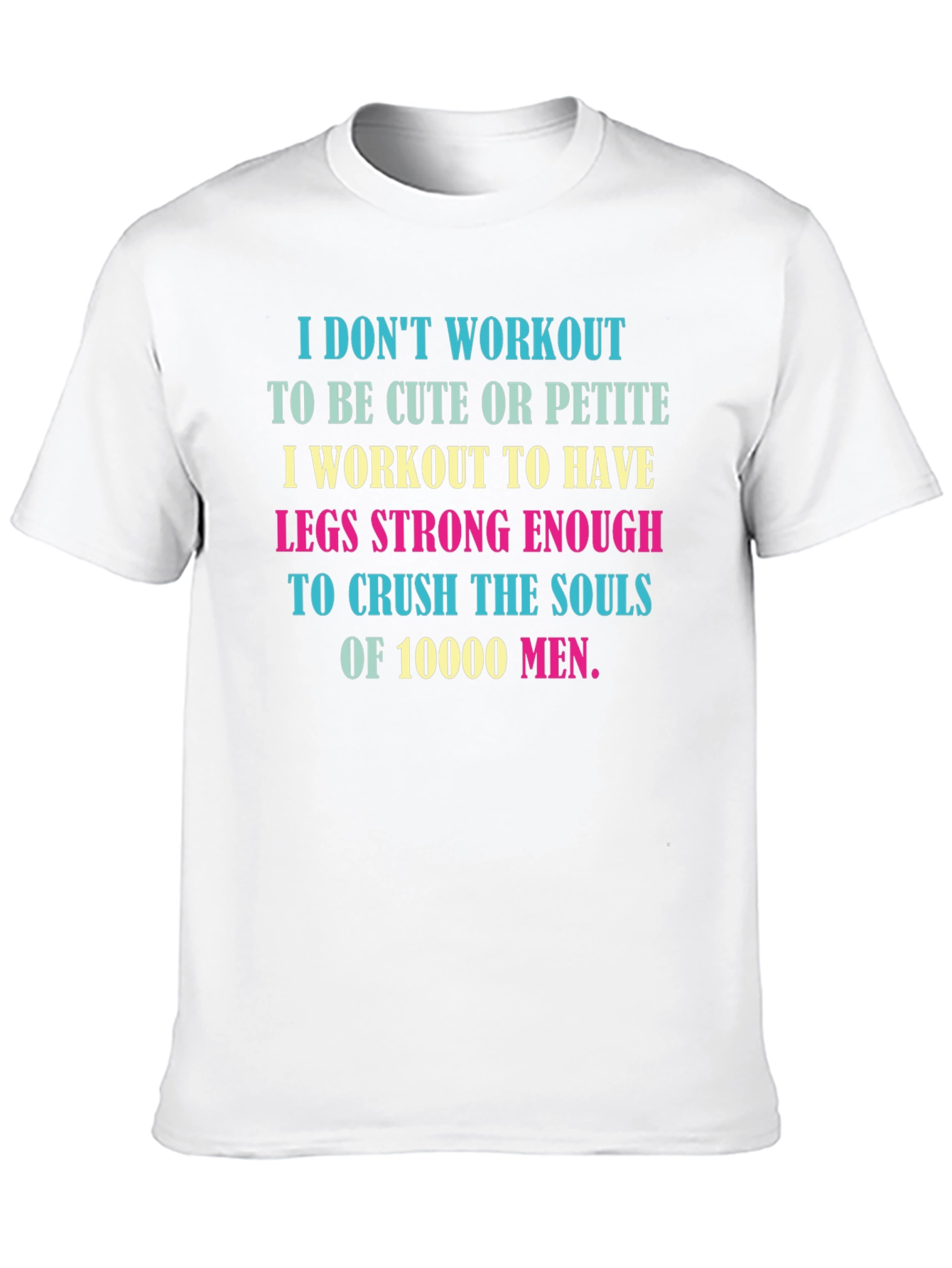 Black Workout Motivation T-Shirt - Crush 10000 Men view 10