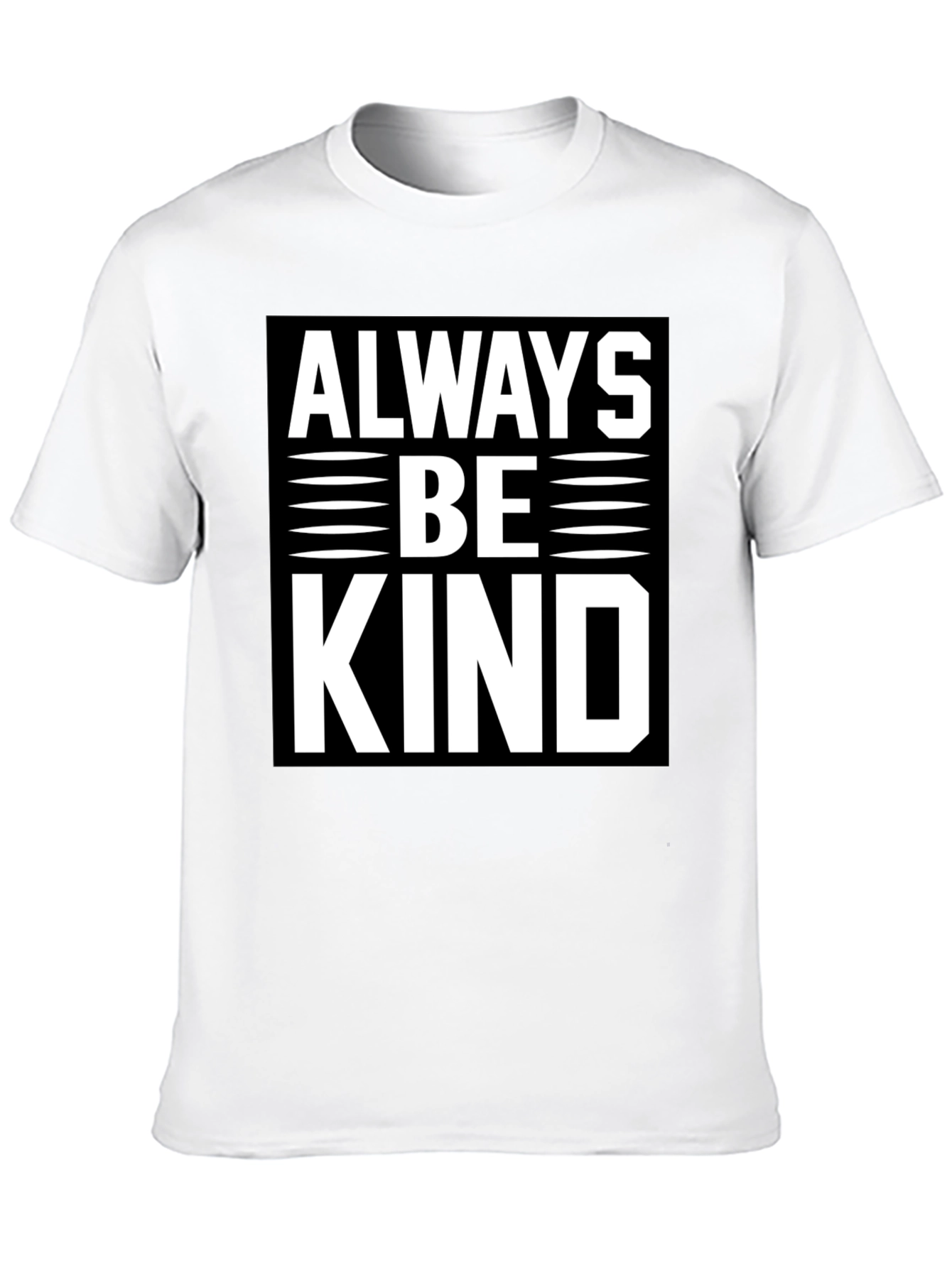 Black Always Be Kind Graphic Tee - Men's Black T-Shirt view 10