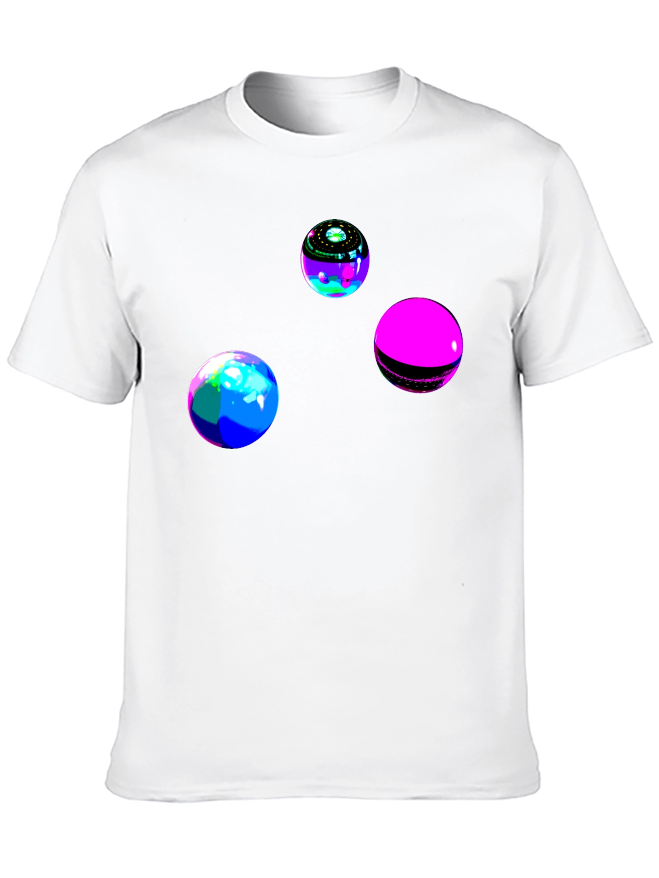 Black Abstract Orb Graphic Black T-Shirt view 10