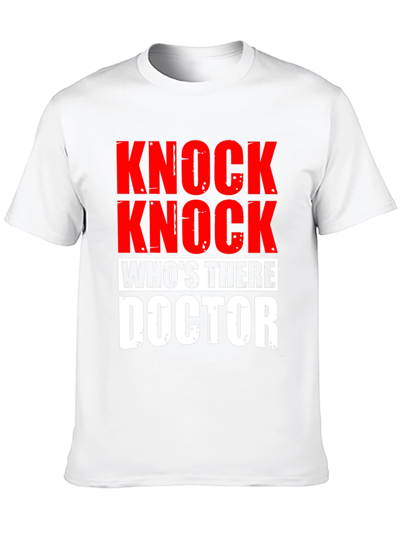 Black Knock Knock Doctor T-Shirt - Humorous Joke Tee view 10