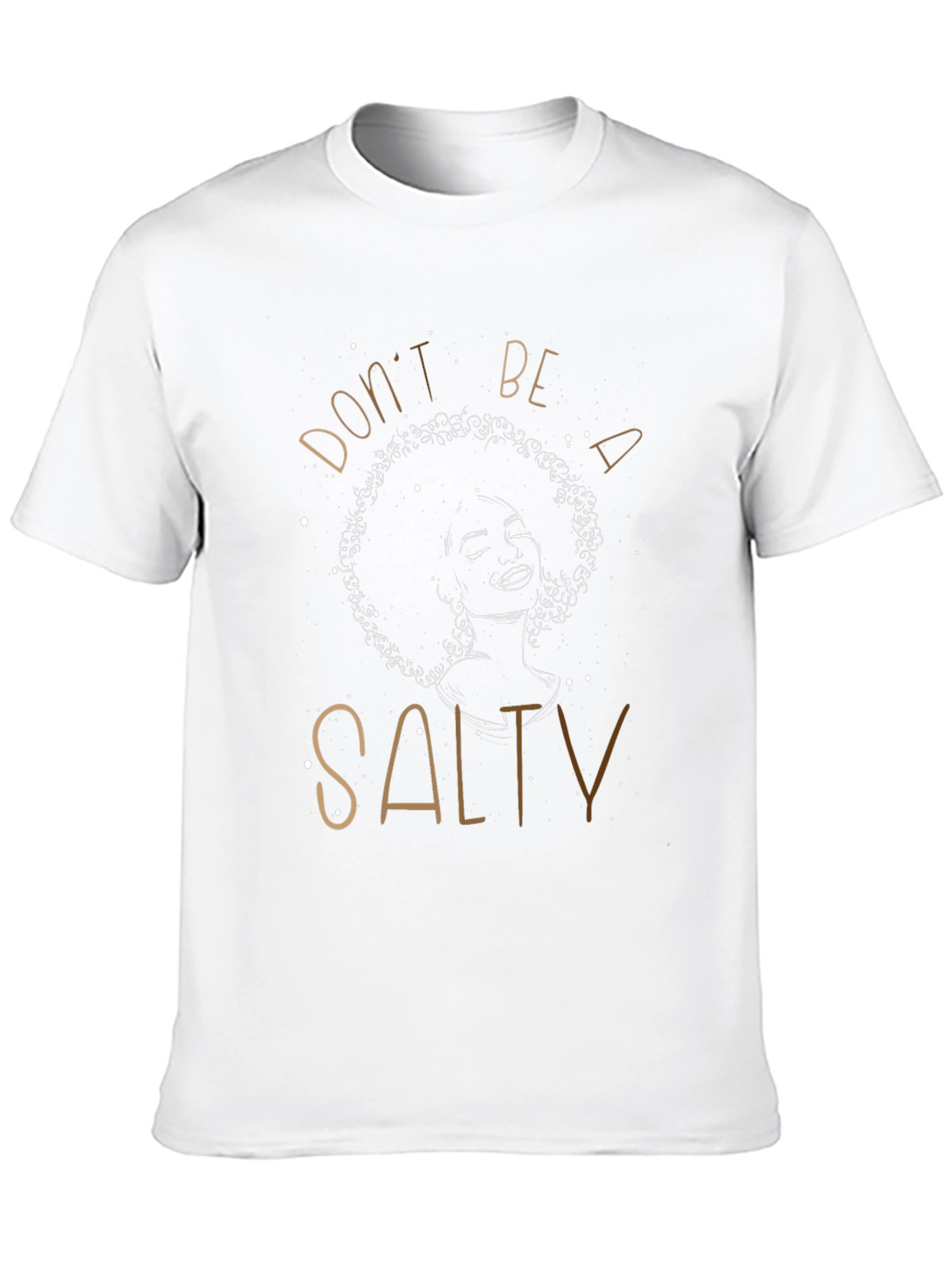 Black Don't Be Salty Graphic Tee - Unisex Black T-Shirt view 10