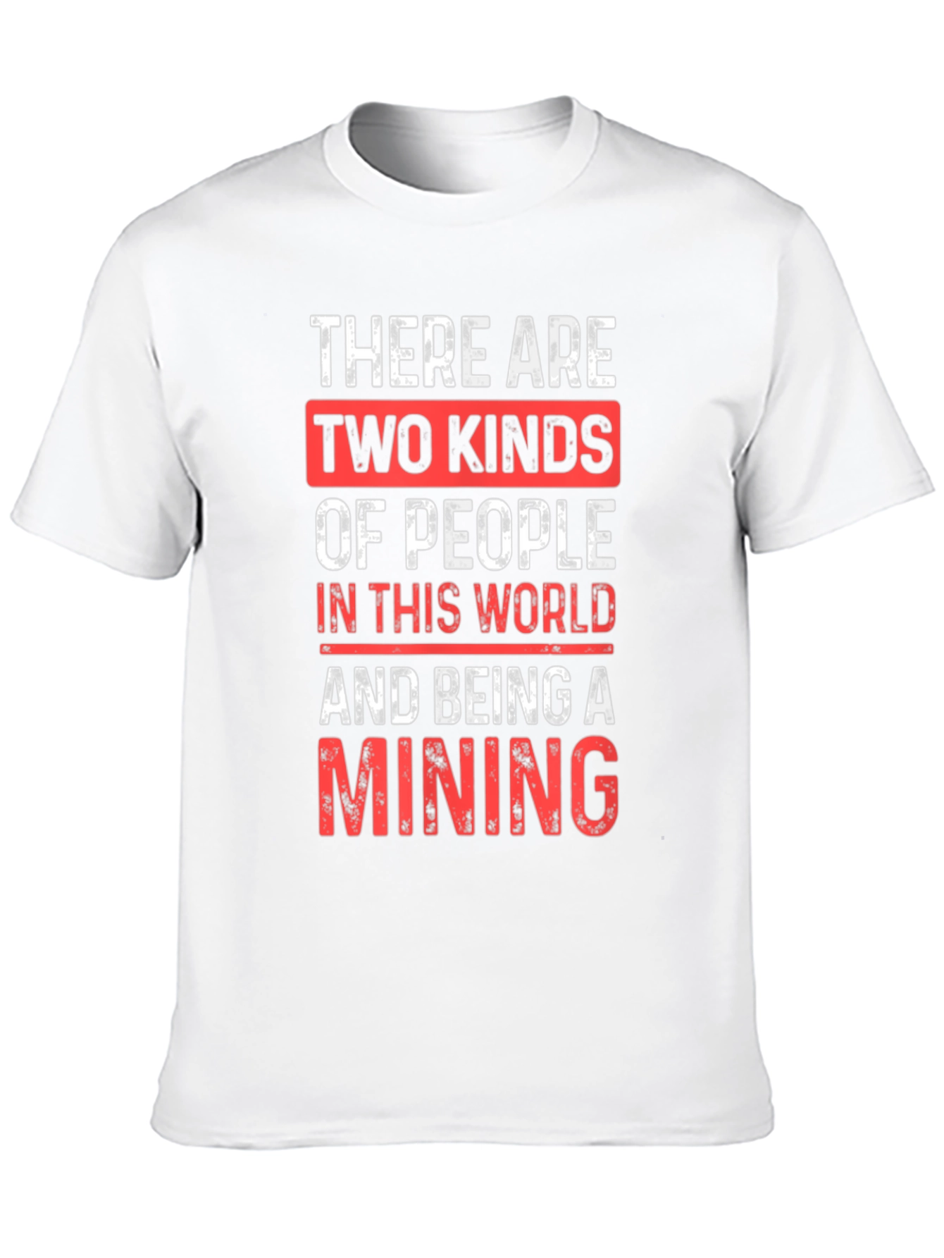 Black Funny Mining T-Shirt - Two Kinds of People view 10