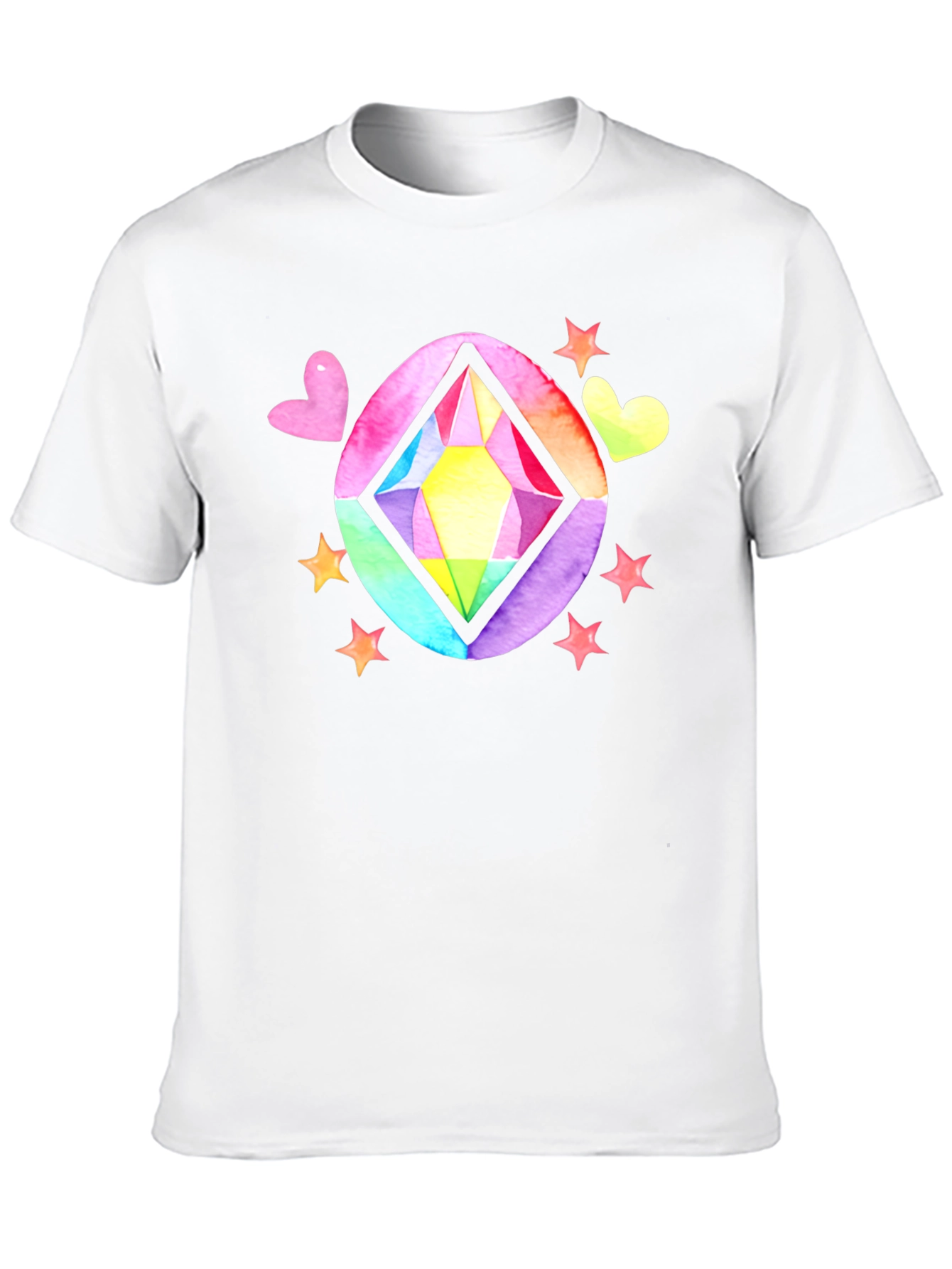Black Rainbow Gem T-Shirt view 10